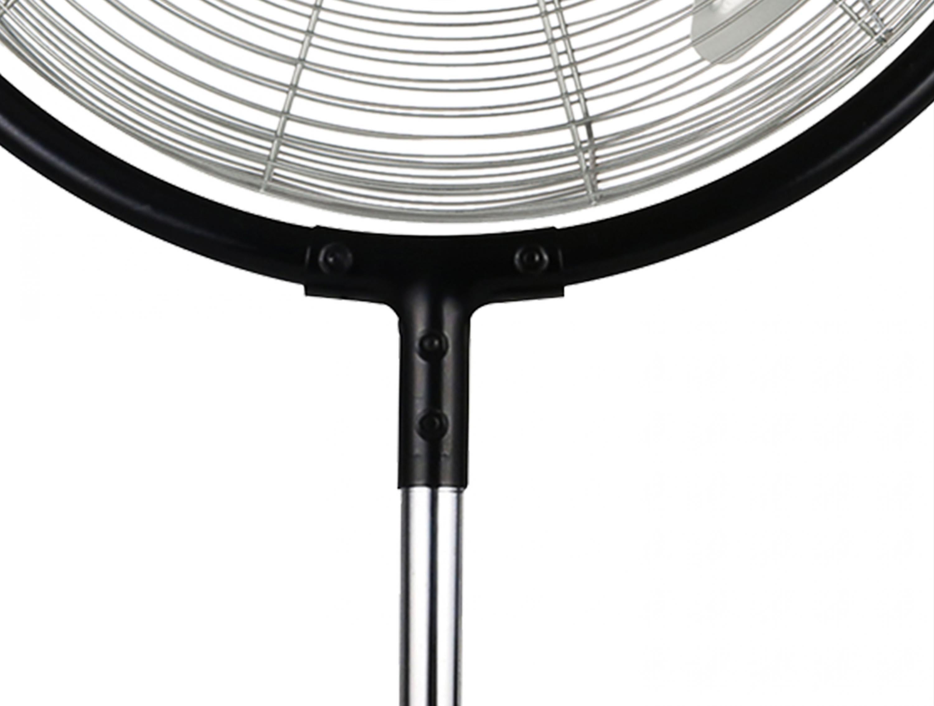 Velocità 3 Ventilatore industriale a pavimento 120W con altezza regolabile