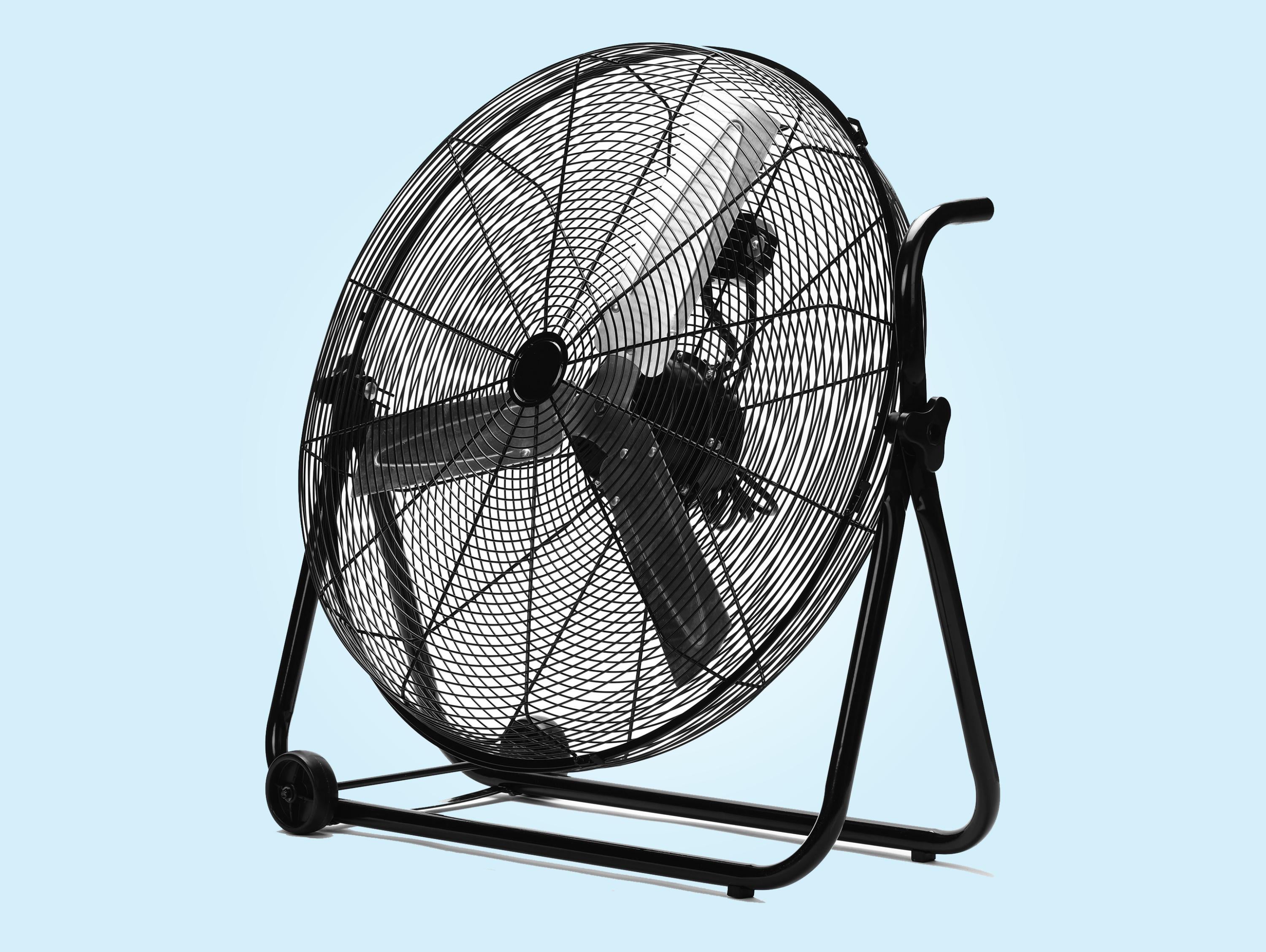 Ventilatore industriale 160 W con 3 velocità e ruote