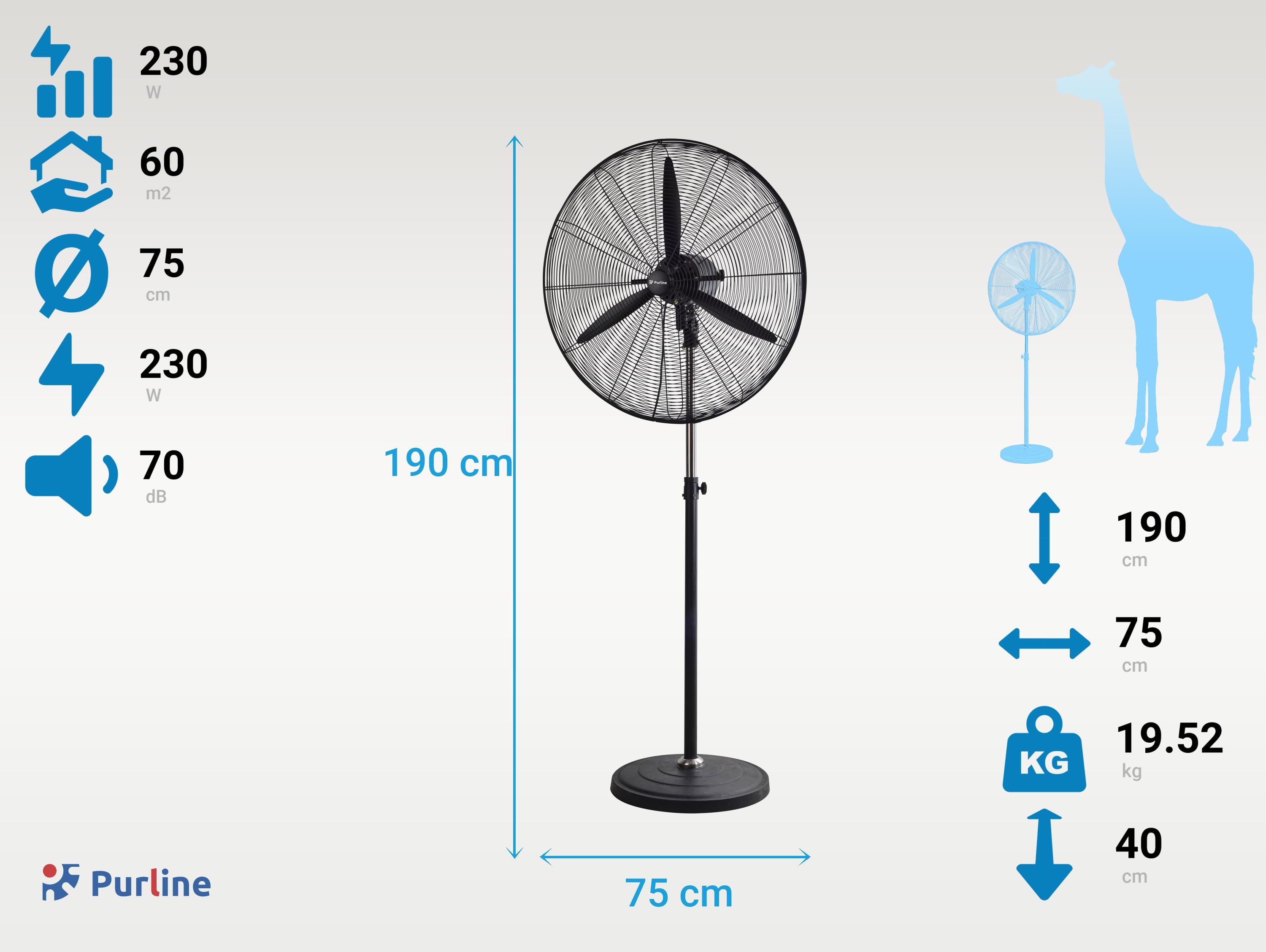 VENTY METABLAST F Diametro 75 cm