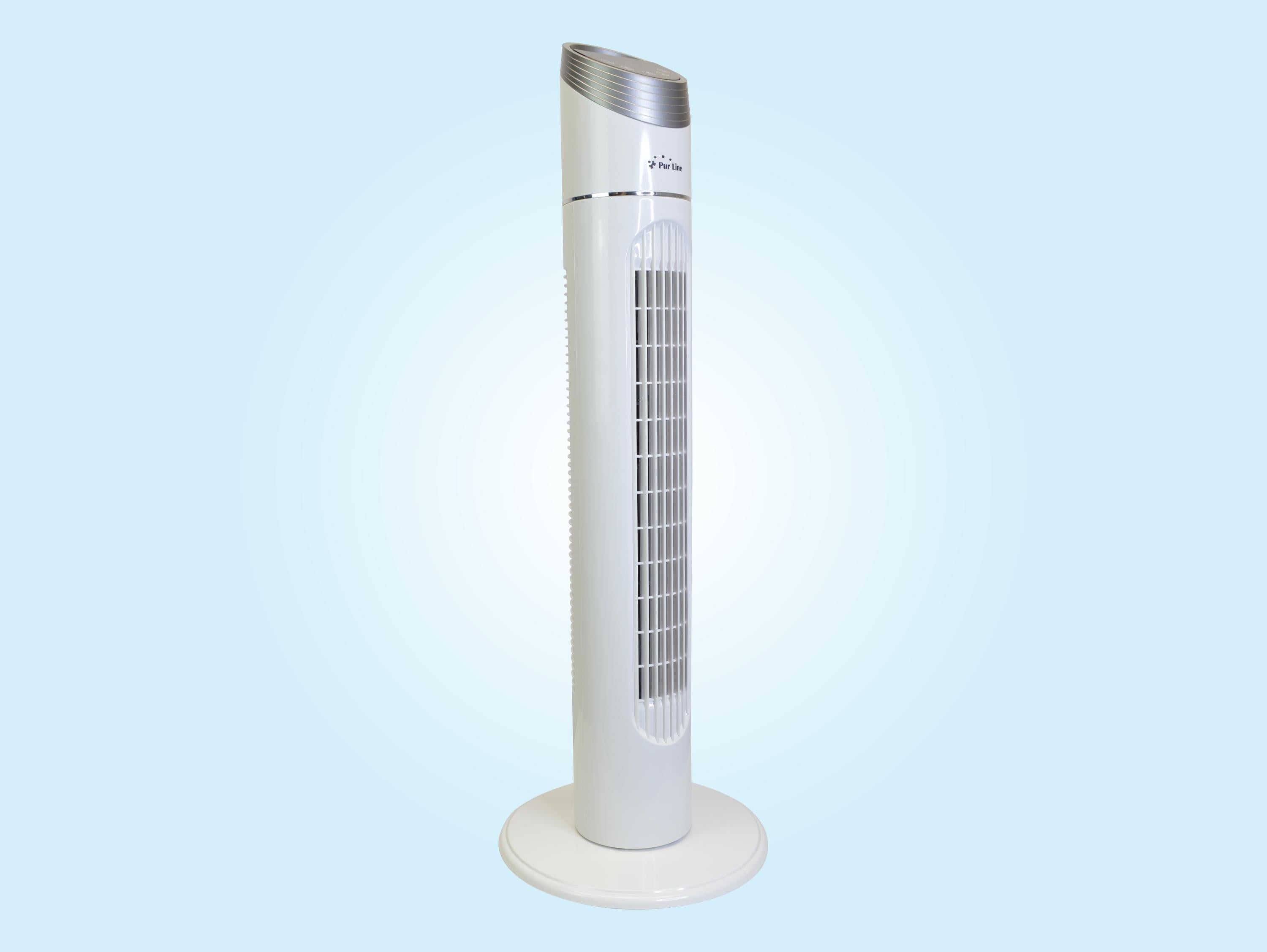Ventilatore a torre digitale e pannello tattile con telecomando