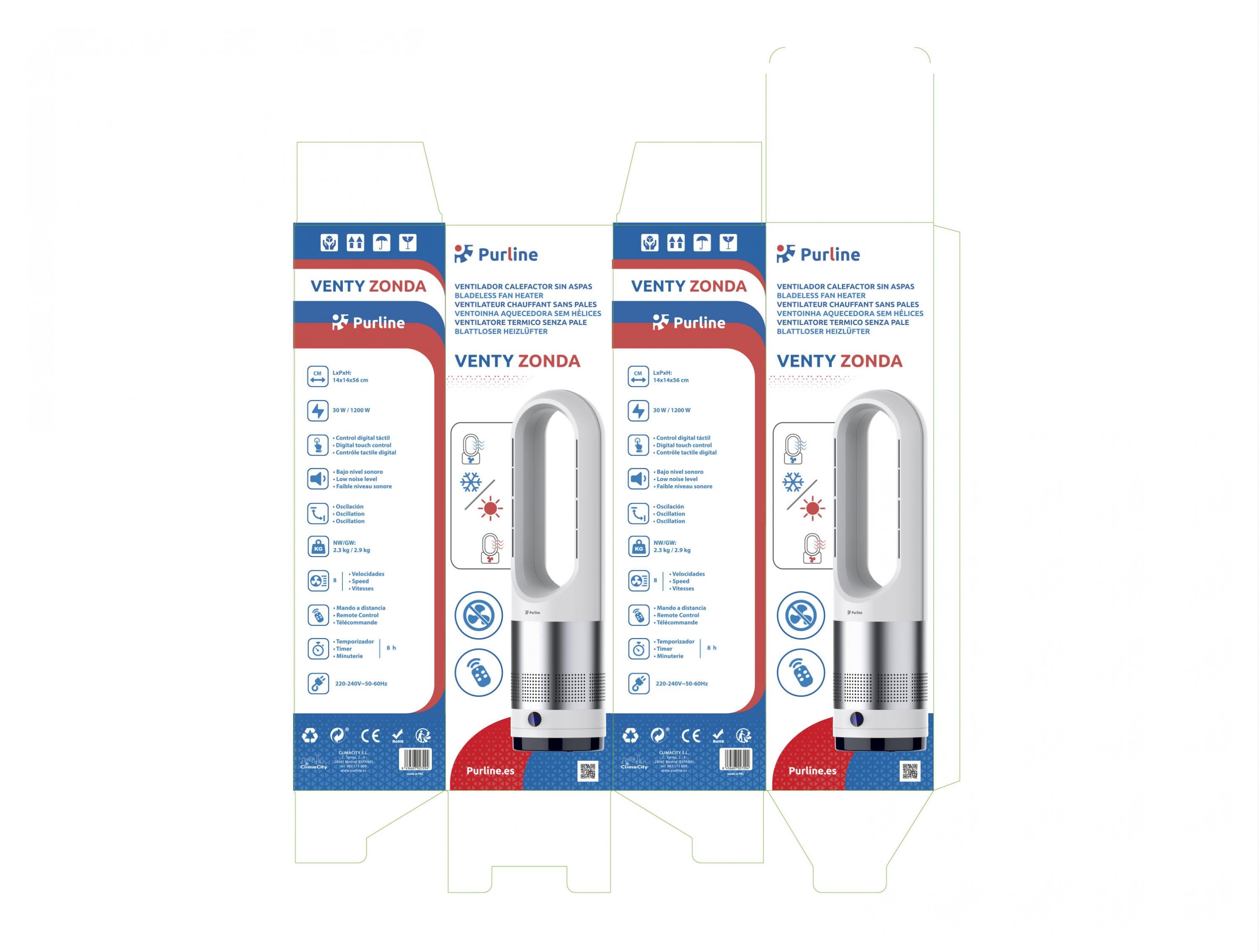 I fan Consumo di energia 30 W