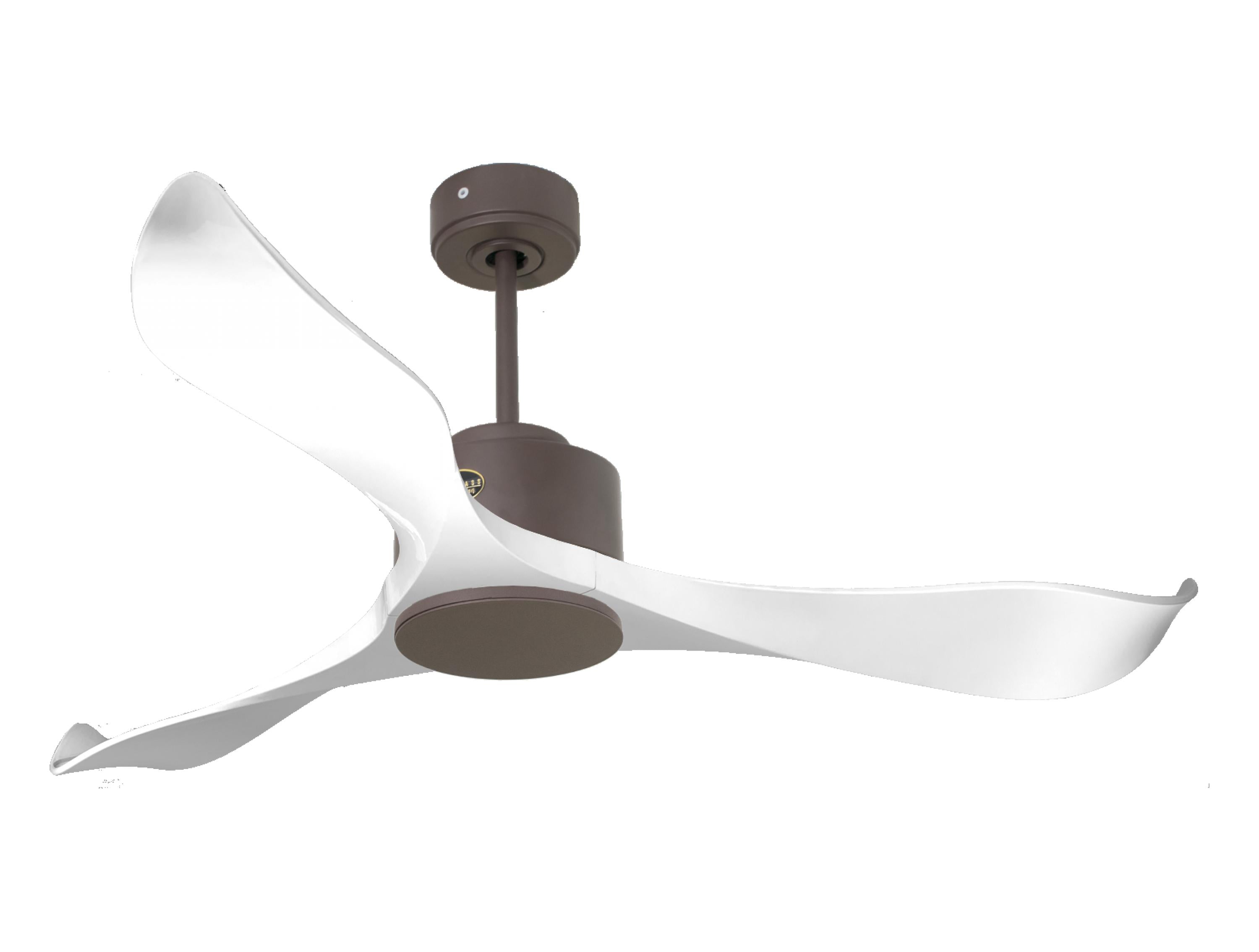 Ventilatore da soffitto Reversibile Termostato Wifi Motore CC Tetti inclinati Telecomando Adattatore 2/3 lame Hypersilence Memoria Shopify Vendible (AUTOMATICO)