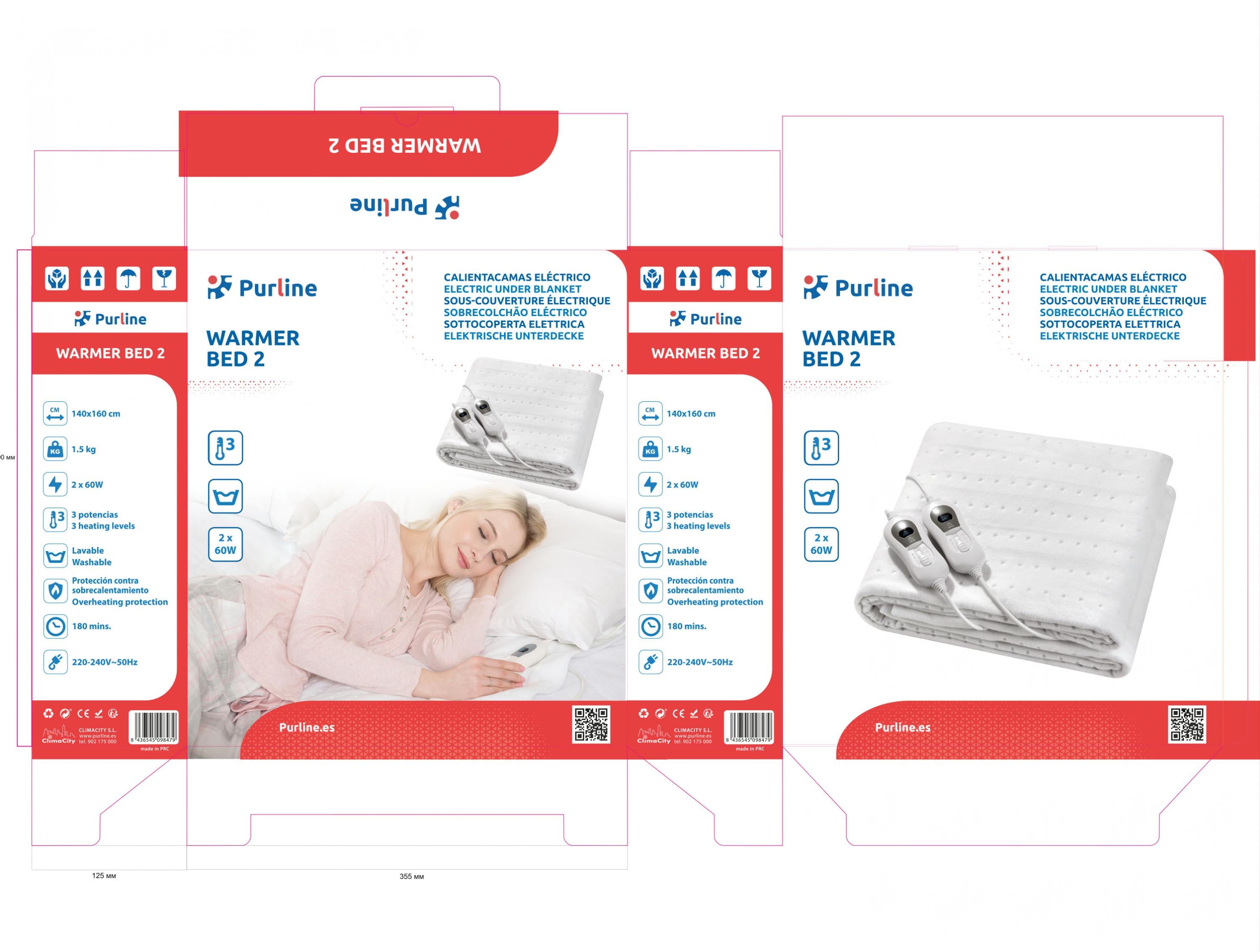 Packaging8436545098479: 140x160x2 cm 1.50Kg.