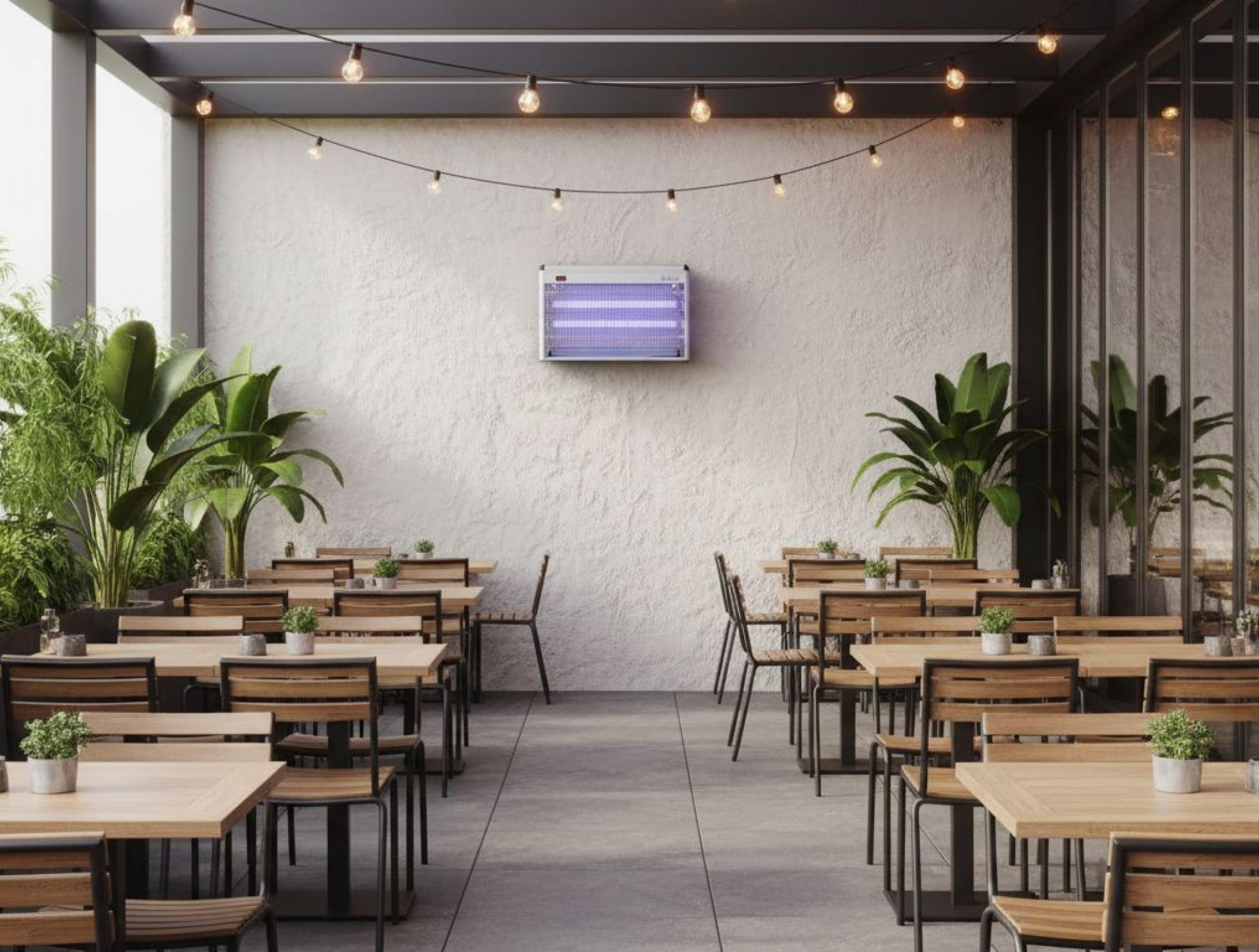 Potenza massima 38 W Lampada Anti-Insetti con luce ultravioletta 38 W per superfici di 80m2
