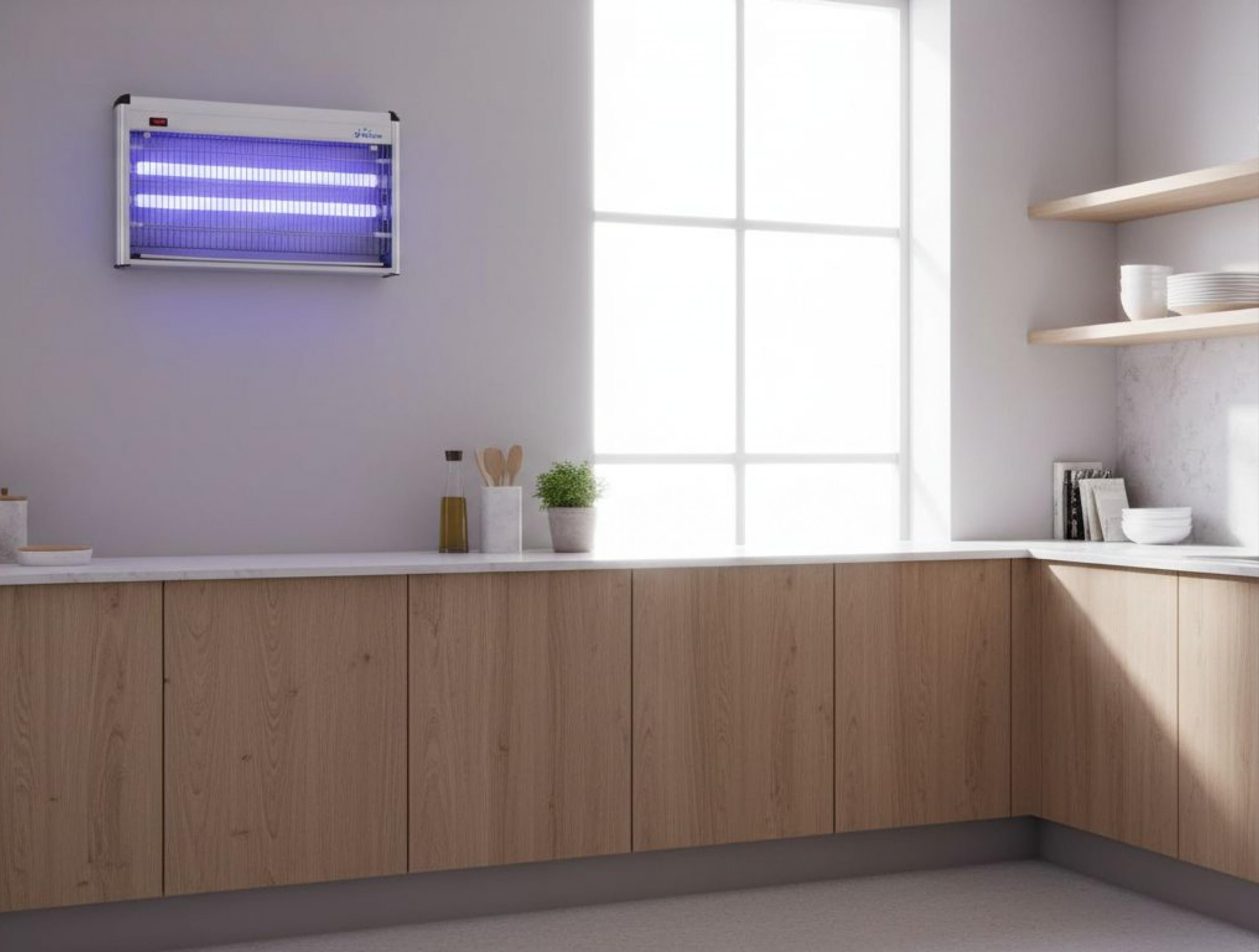 ZZAP 40: Zanzariera Elettrica, Potente 35W con Luce UV 2 x 20W , per Stanze, Giardini, Verande, Area Efficace di 100 m²