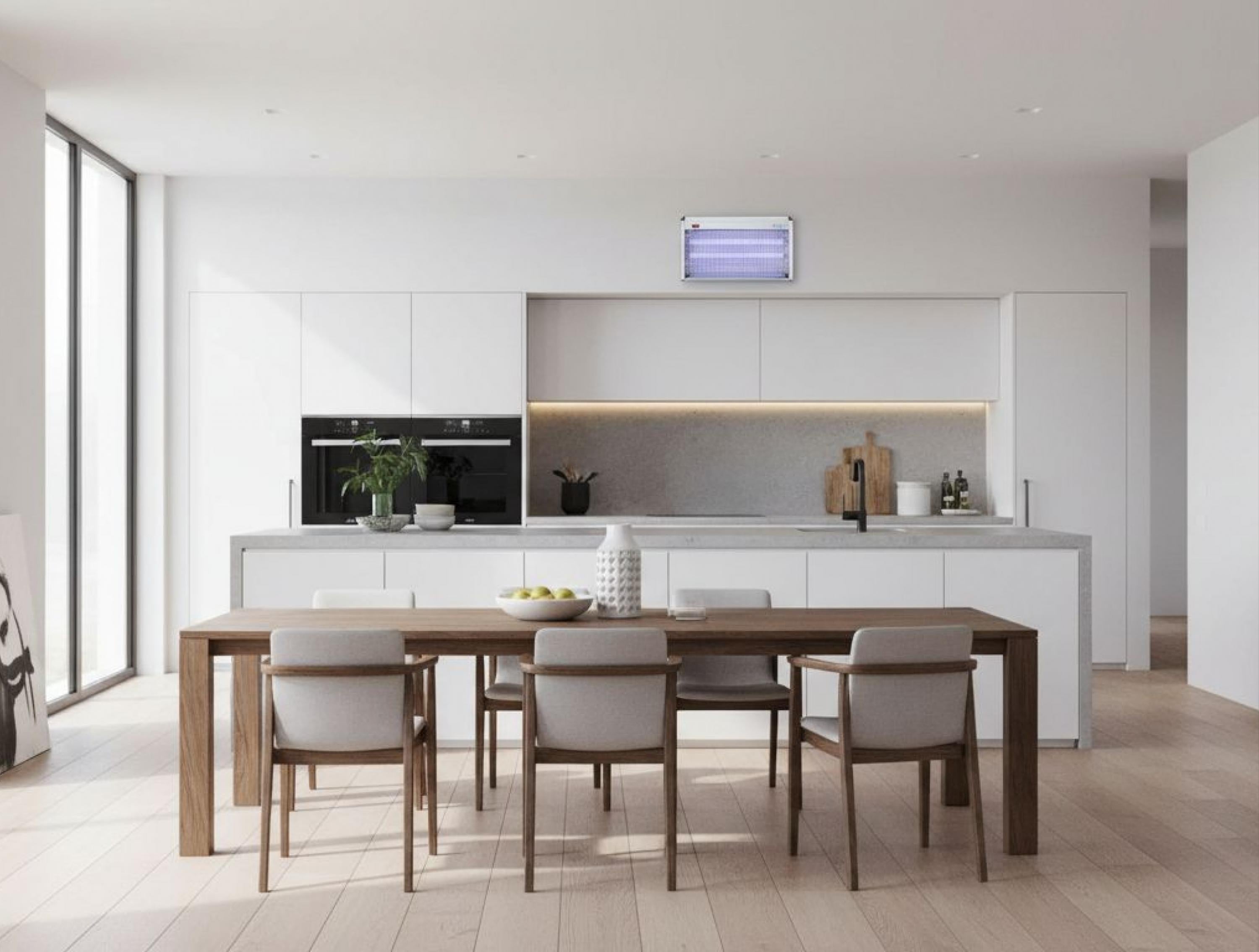 Potenza massima 45 W Zanzariera Elettrica, Potente 35W con Luce UV 2 x 20W , per Stanze, Giardini, Verande, Area Efficace di 100 m²