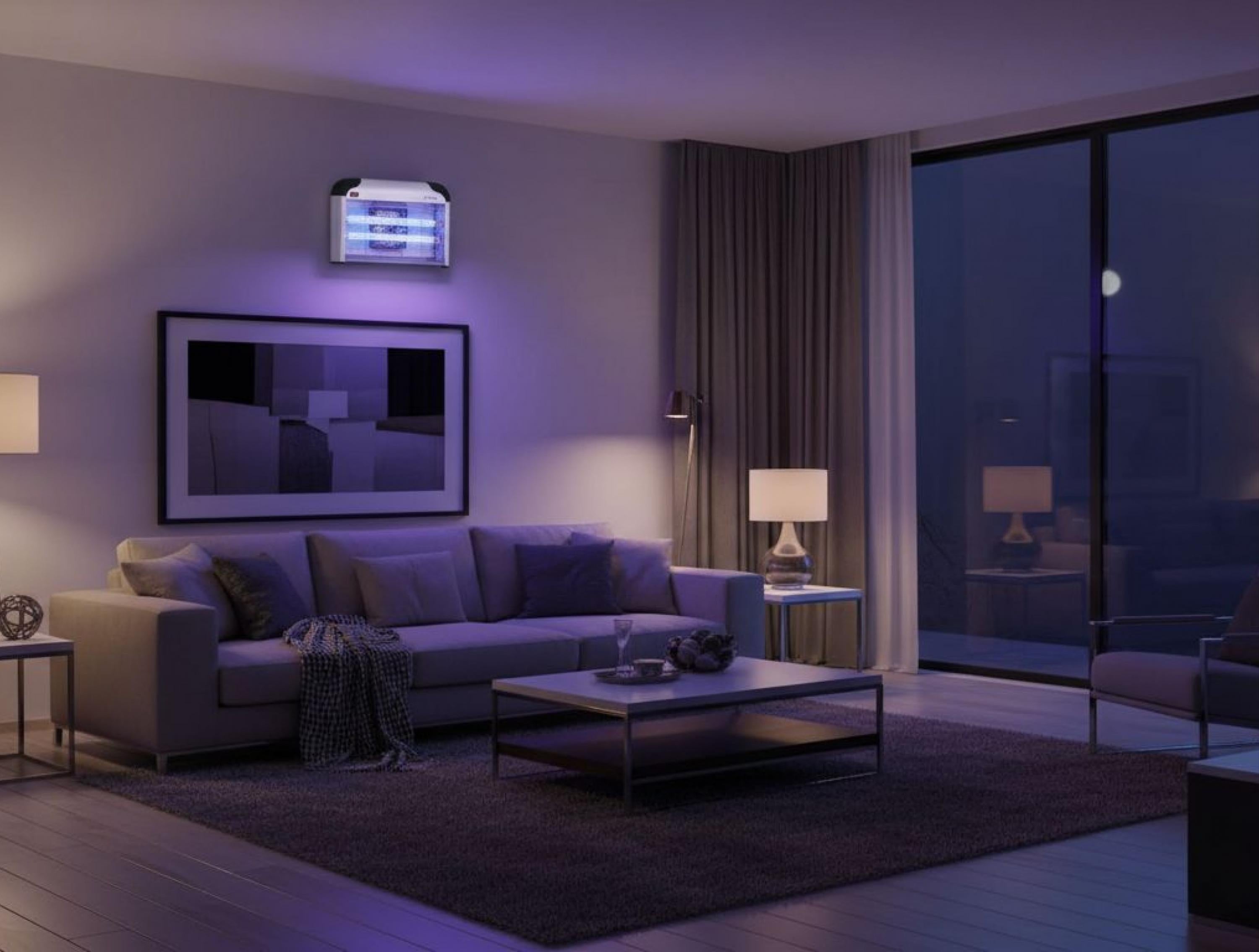 Potenza massima 20 W Lampada antizanzare da parete con luce ultravioletta per montaggio a parete o soffitto 20W