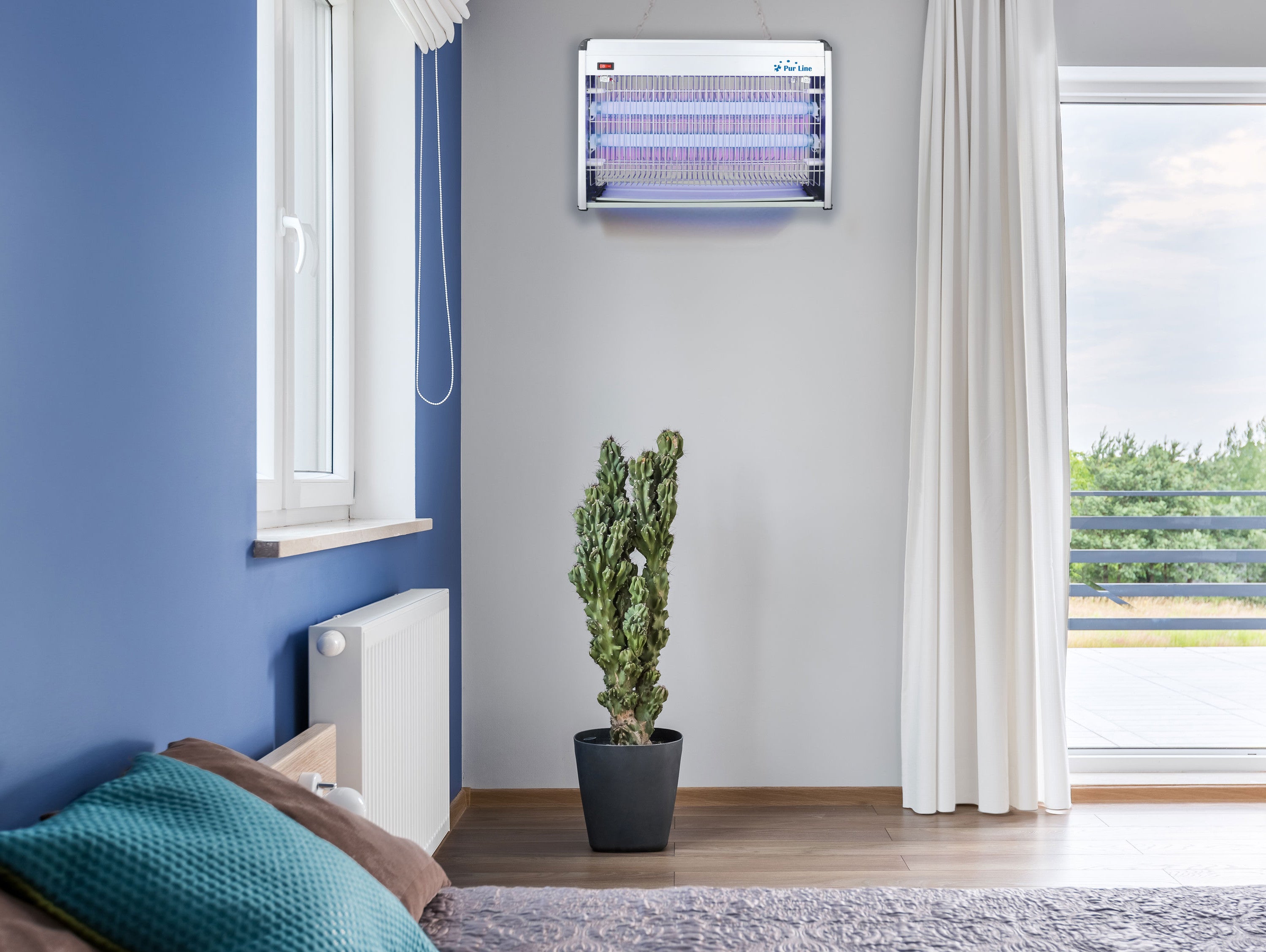 Lampada Anti-Insetti con luce ultravioletta 38 W per superfici di 80m2