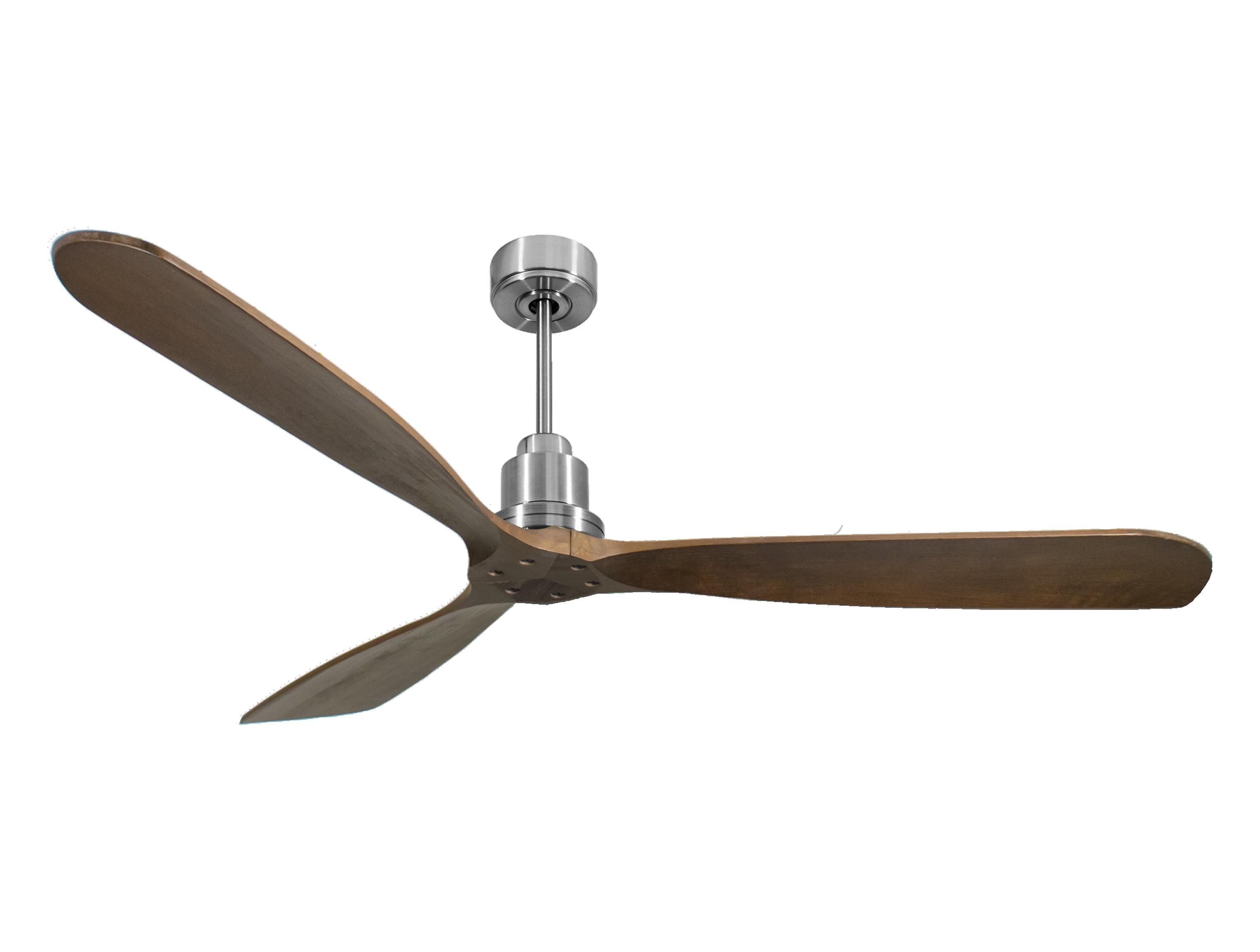 Ventilatore da soffitto Reversibile Termostato Wifi Motore CC Tetti inclinati Telecomando Hypersilence Memoria FullWood Shopify Vendible (AUTOMATICO)