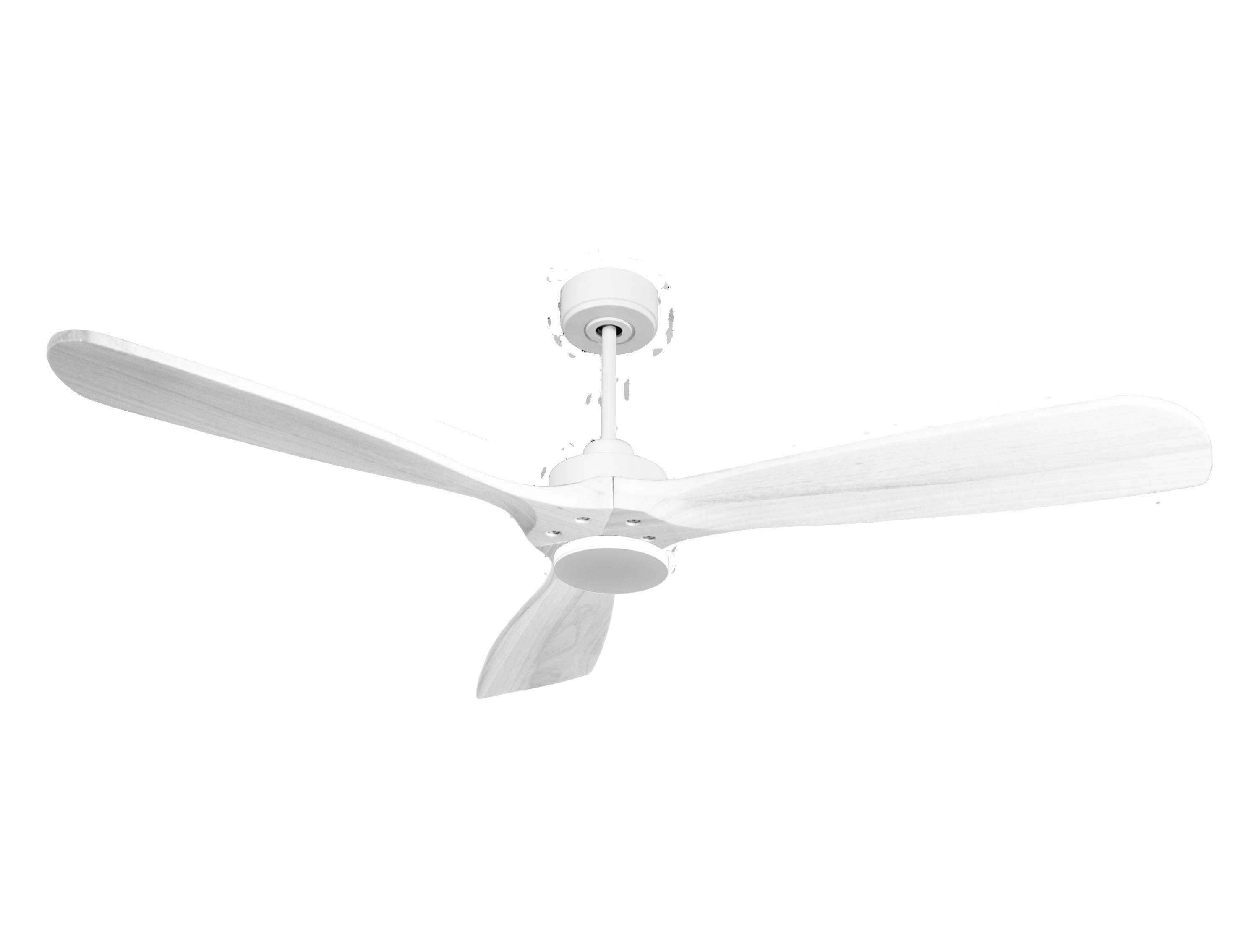 Ventilatore da soffitto Reversibile Termostato Wifi Motore CC Tetti inclinati Telecomando Hypersilence Memoria FullWood Shopify Vendible (AUTOMATICO)