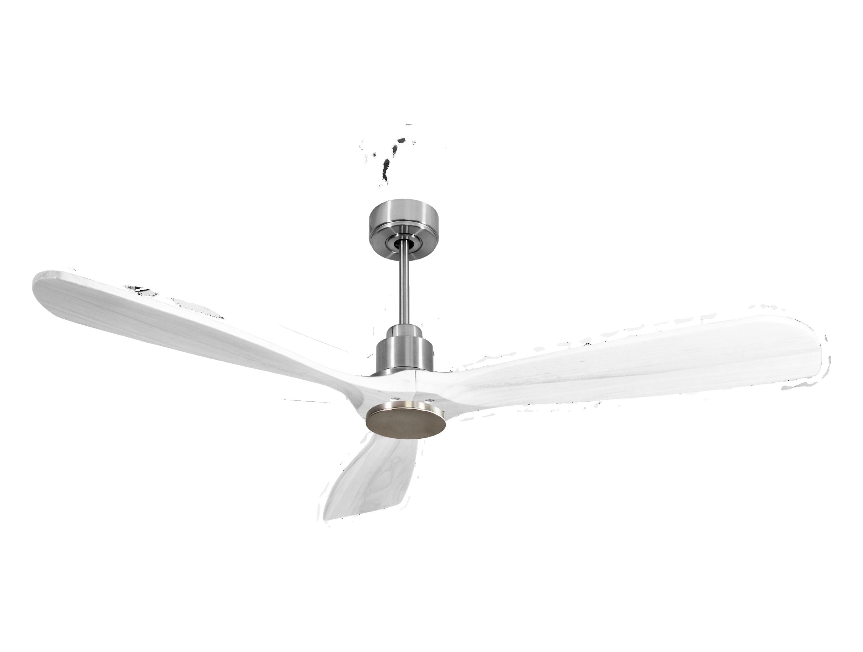 Ventilatore da soffitto Reversibile Termostato Wifi Motore CC Tetti inclinati Telecomando Hypersilence Memoria FullWood Shopify Vendible (AUTOMATICO)