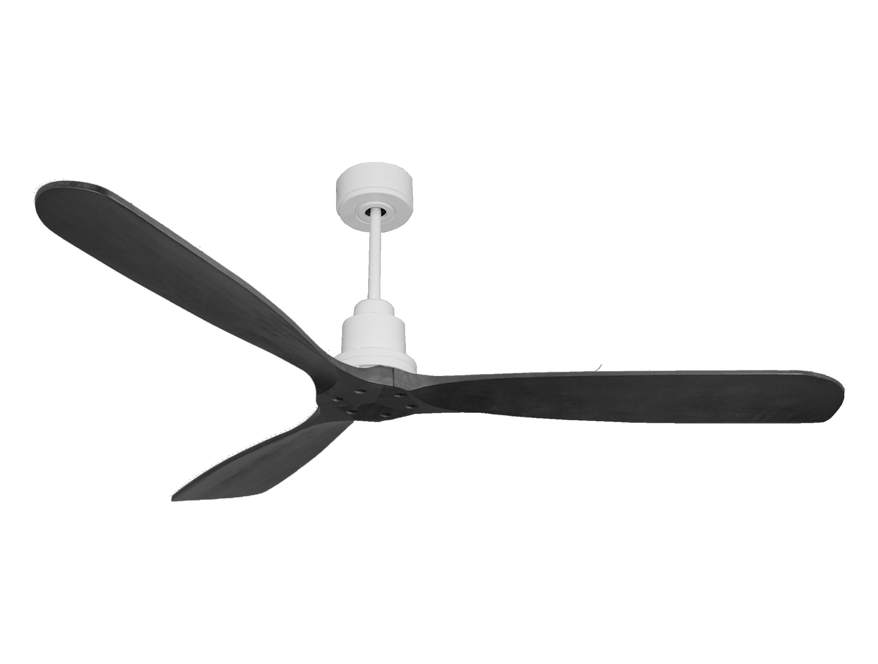 Ventilatore da soffitto Reversibile Termostato Wifi Motore CC Tetti inclinati Telecomando Hypersilence Memoria FullWood Shopify Vendible (AUTOMATICO)