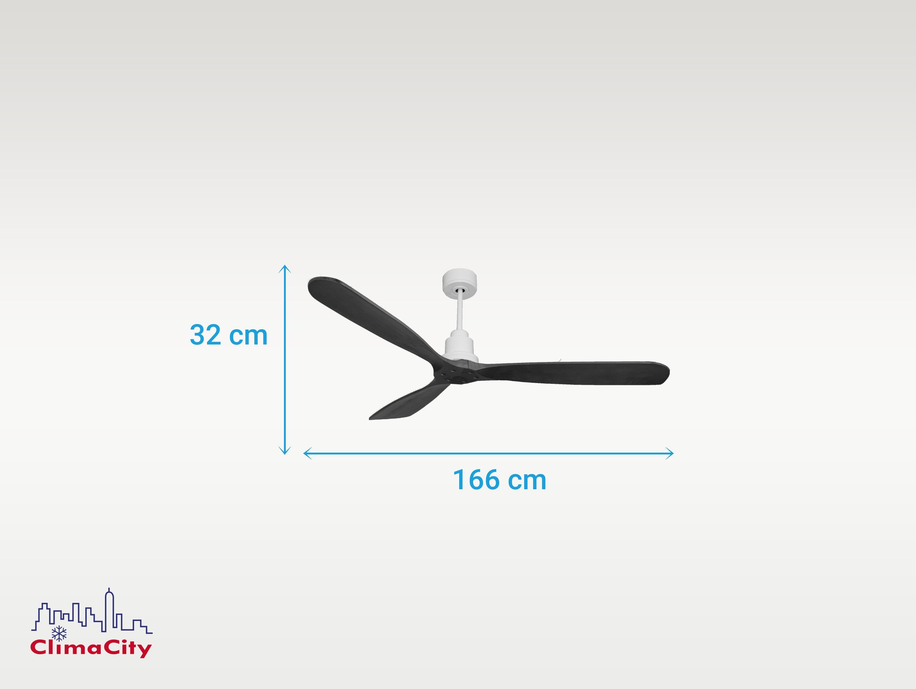 Ventilatore da soffitto Reversibile Termostato Wifi Motore CC Tetti inclinati Telecomando Hypersilence Memoria FullWood Shopify Vendible (AUTOMATICO)