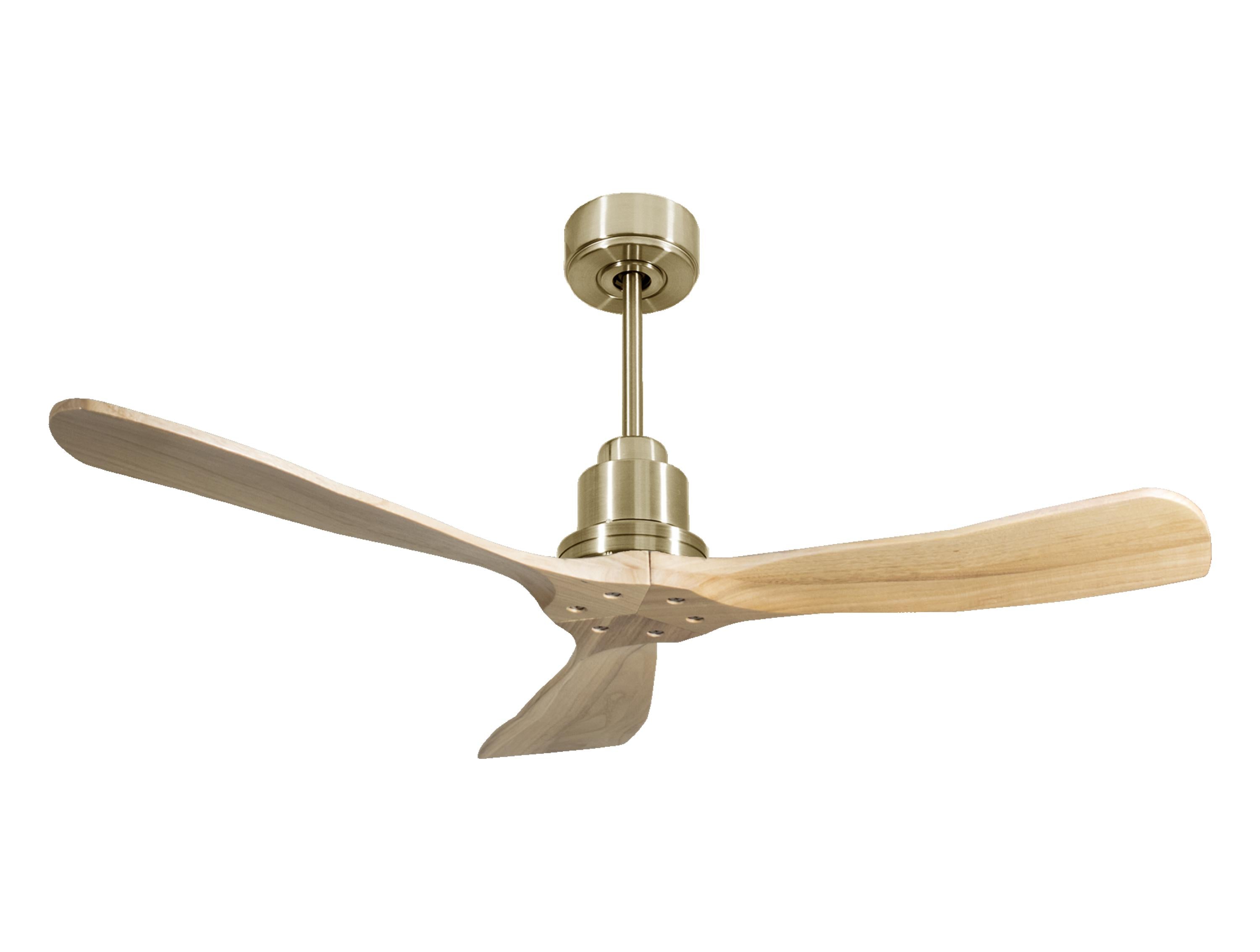 Ventilatore da soffitto Reversibile Termostato Wifi Motore CC Tetti inclinati Telecomando Hypersilence Memoria FullWood Shopify Vendible (AUTOMATICO)
