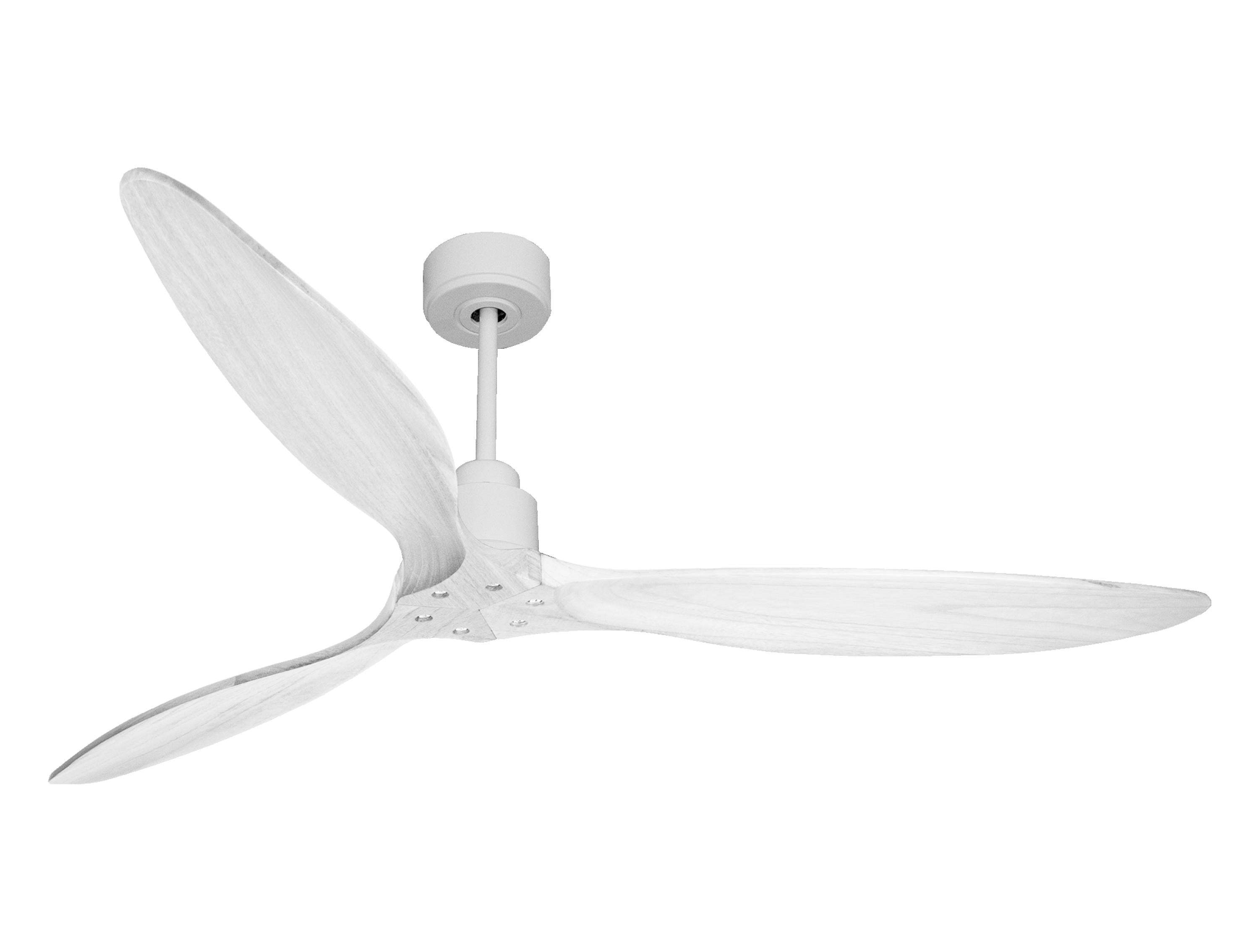 Ventilatore da soffitto Reversibile Termostato Wifi Motore CC Tetti inclinati Telecomando Hypersilence Memoria FullWood Shopify Vendible (AUTOMATICO)