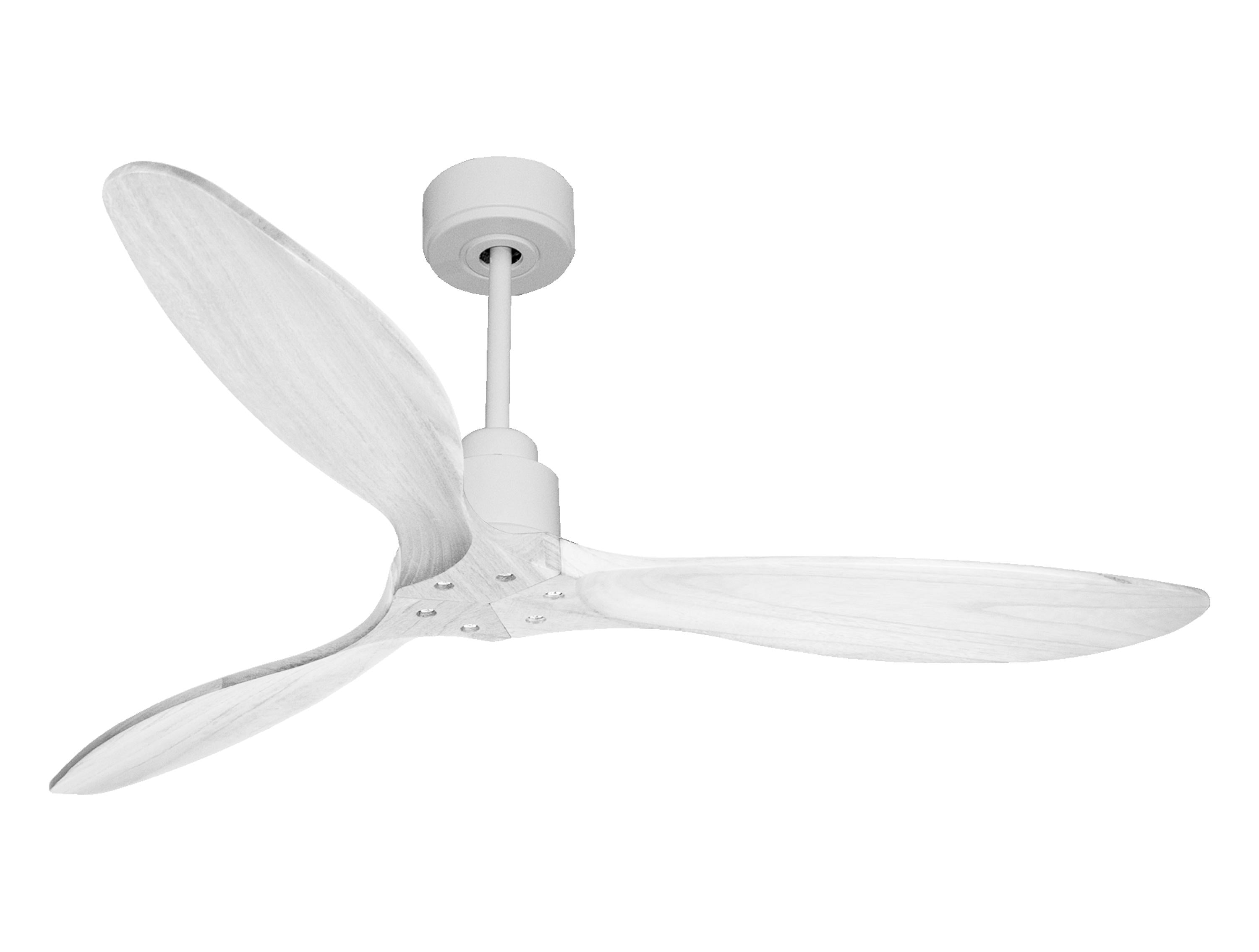 Ventilatore da soffitto Reversibile Termostato Wifi Motore CC Tetti inclinati Telecomando Hypersilence Memoria FullWood Shopify Vendible (AUTOMATICO)