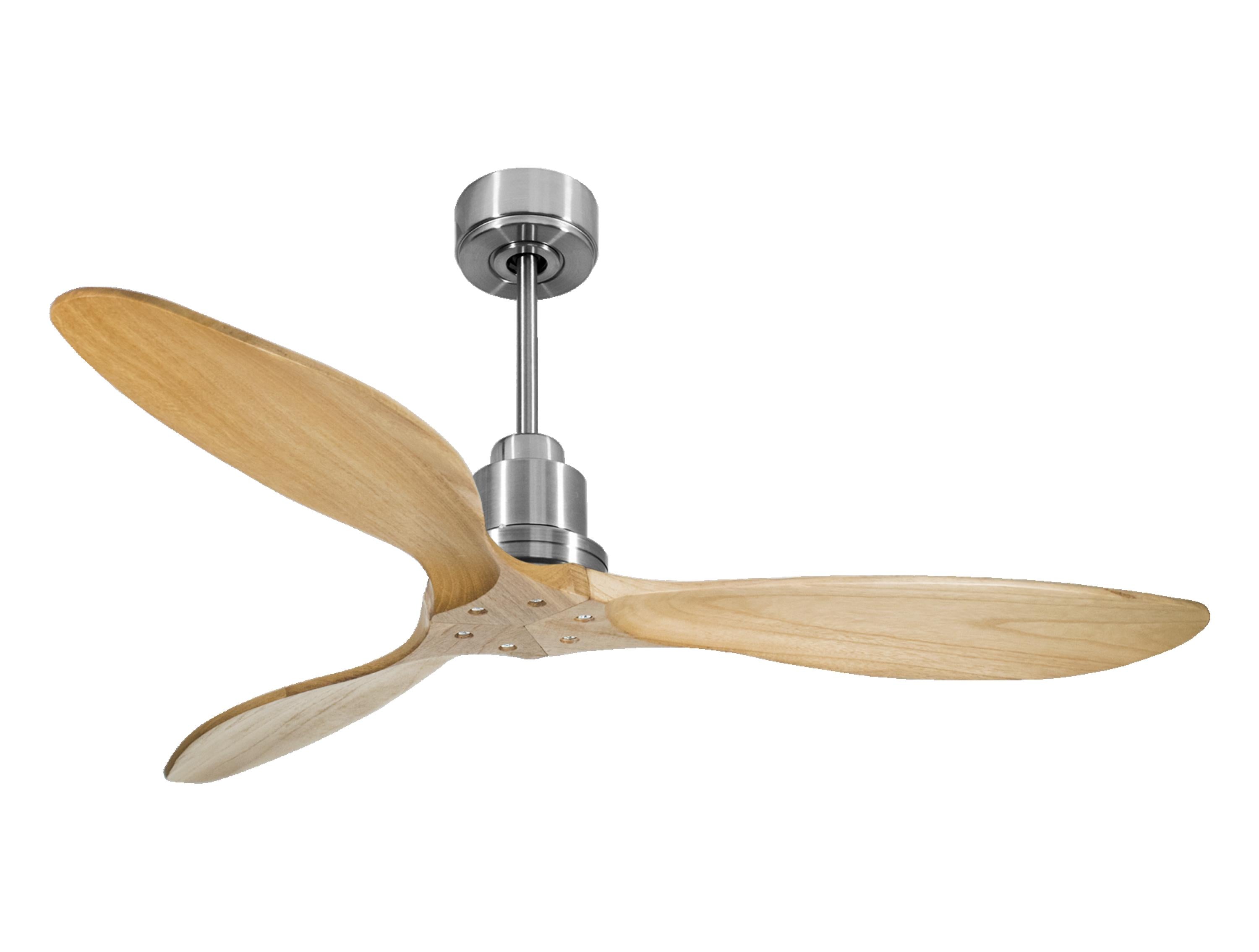 Ventilatore da soffitto Reversibile Termostato Wifi Motore CC Tetti inclinati Telecomando Hypersilence Memoria FullWood Shopify Vendible (AUTOMATICO)