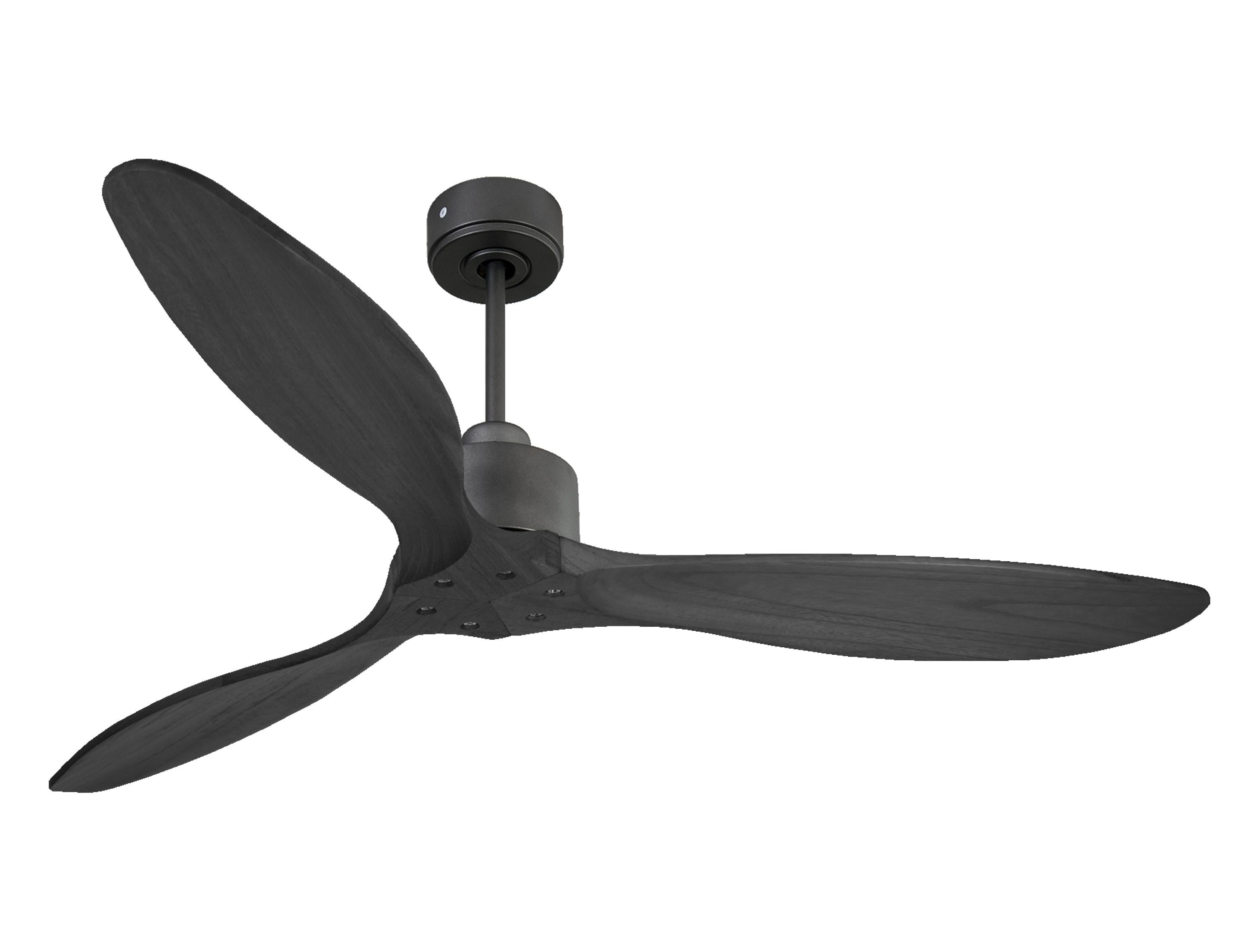Ventilatore da soffitto Reversibile Termostato Wifi Motore CC Tetti inclinati Telecomando Hypersilence Memoria FullWood