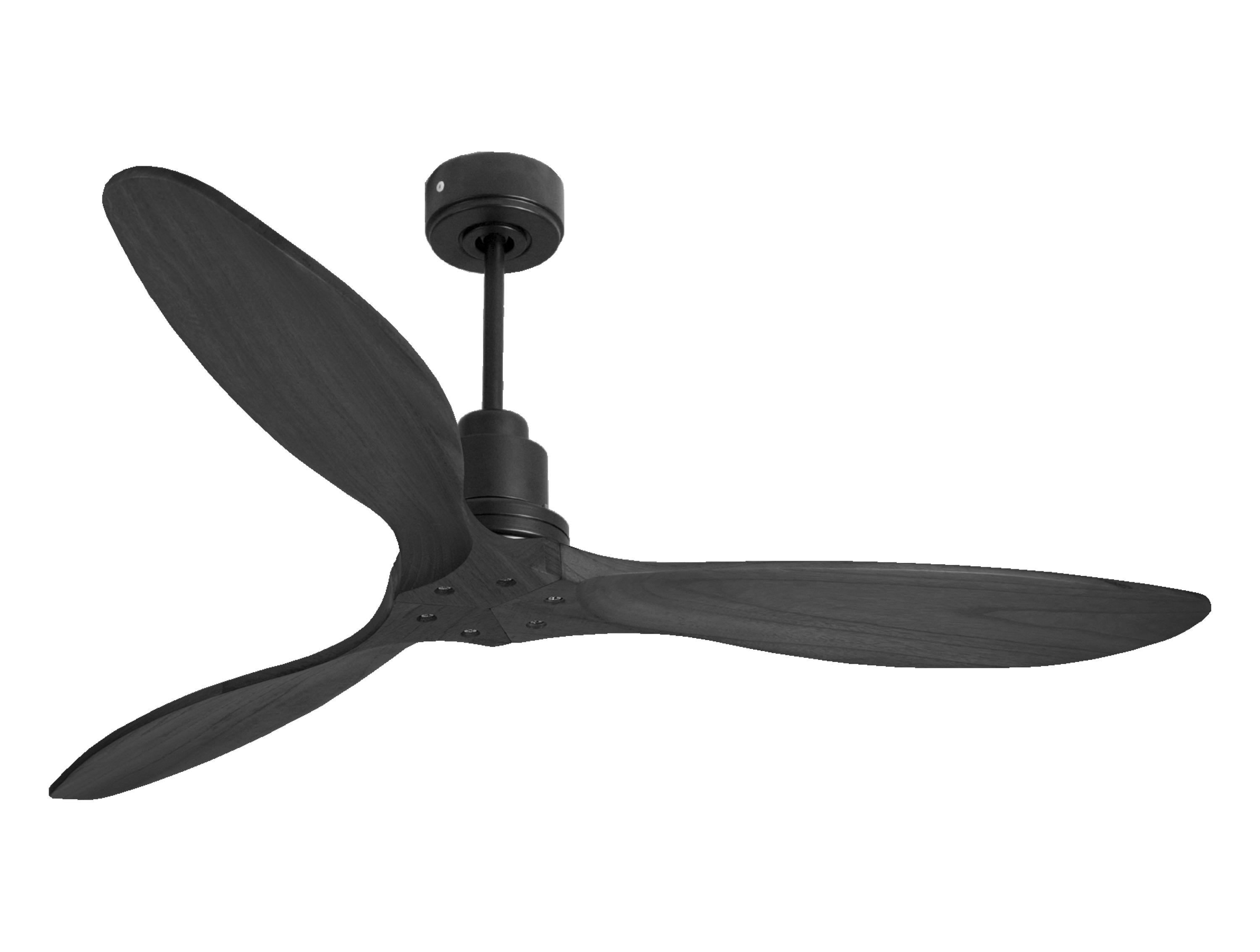 Ventilatore da soffitto Reversibile Termostato Wifi Motore CC Tetti inclinati Telecomando Hypersilence Memoria FullWood Shopify Vendible (AUTOMATICO)