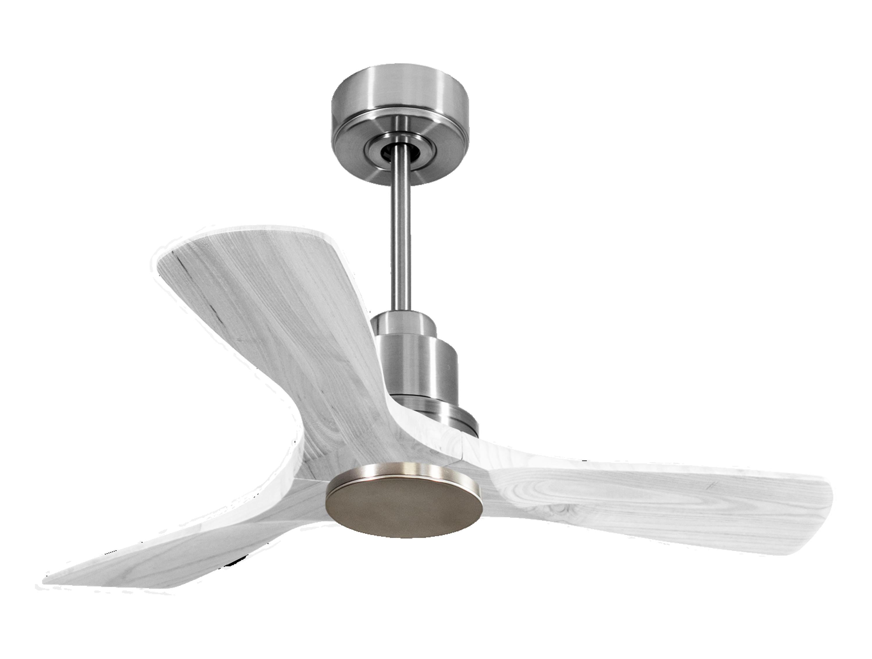 Ventilatore da soffitto Reversibile Termostato Wifi Motore CC Tetti inclinati Telecomando Hypersilence Memoria Shopify Vendible (AUTOMATICO)