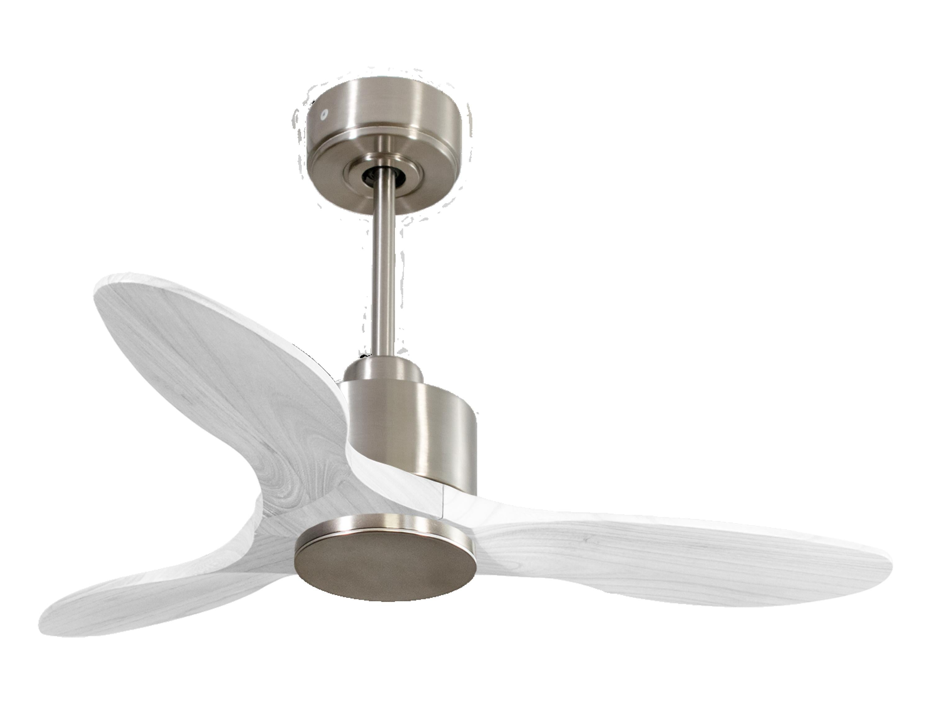 Ventilatore da soffitto Reversibile Termostato Wifi Motore CC Tetti inclinati Telecomando Hypersilence Memoria
