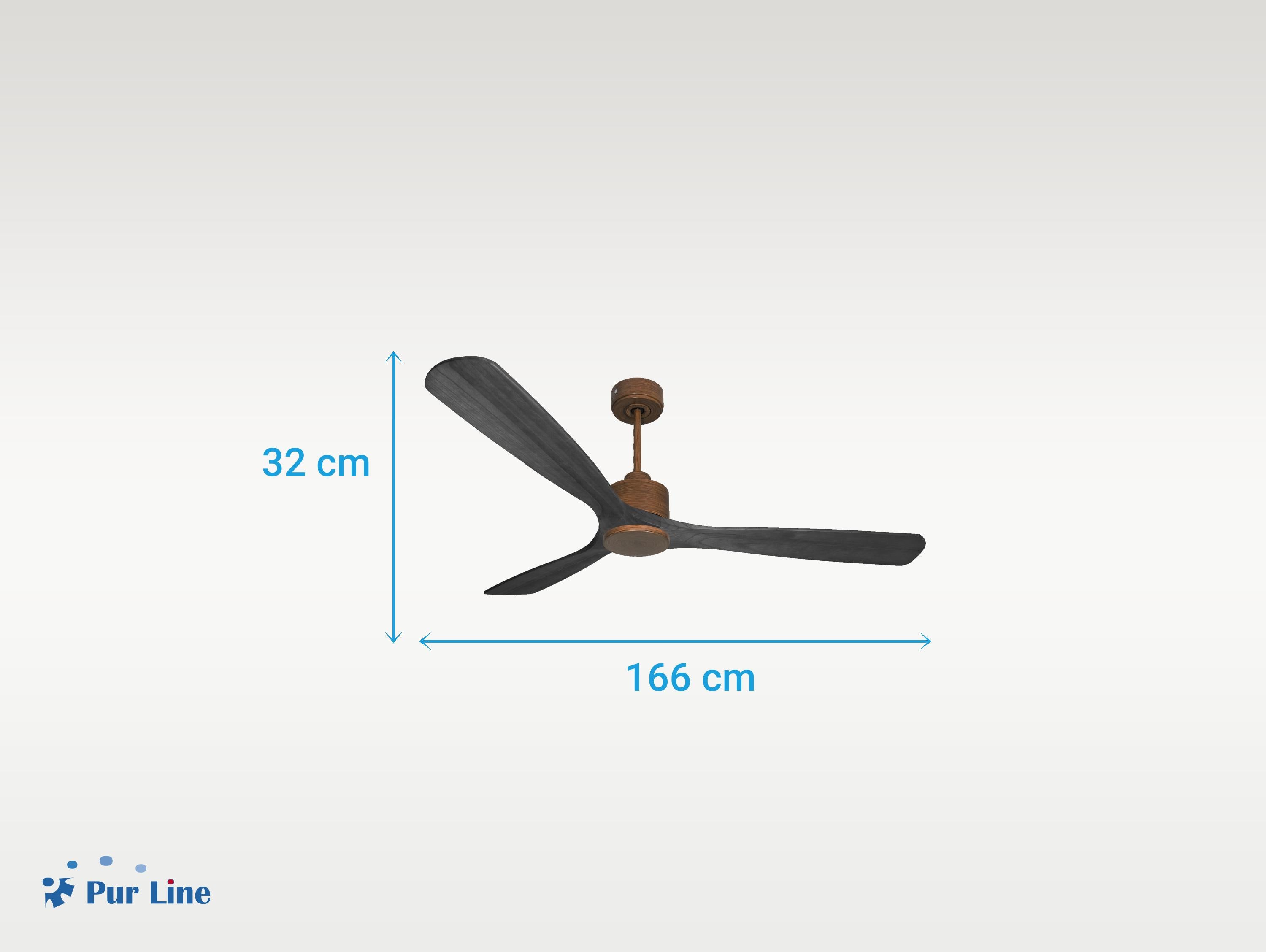 Ventilatore da soffitto Reversibile Termostato Wifi Motore CC Tetti inclinati Telecomando Hypersilence Memoria