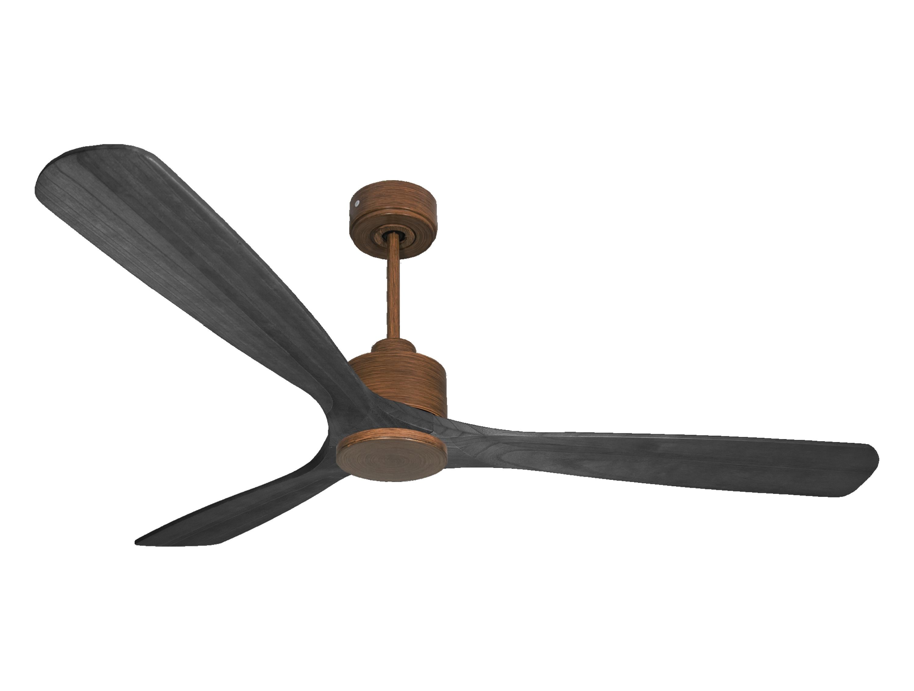 Ventilatore da soffitto Reversibile Termostato Wifi Motore CC Tetti inclinati Telecomando Hypersilence Memoria