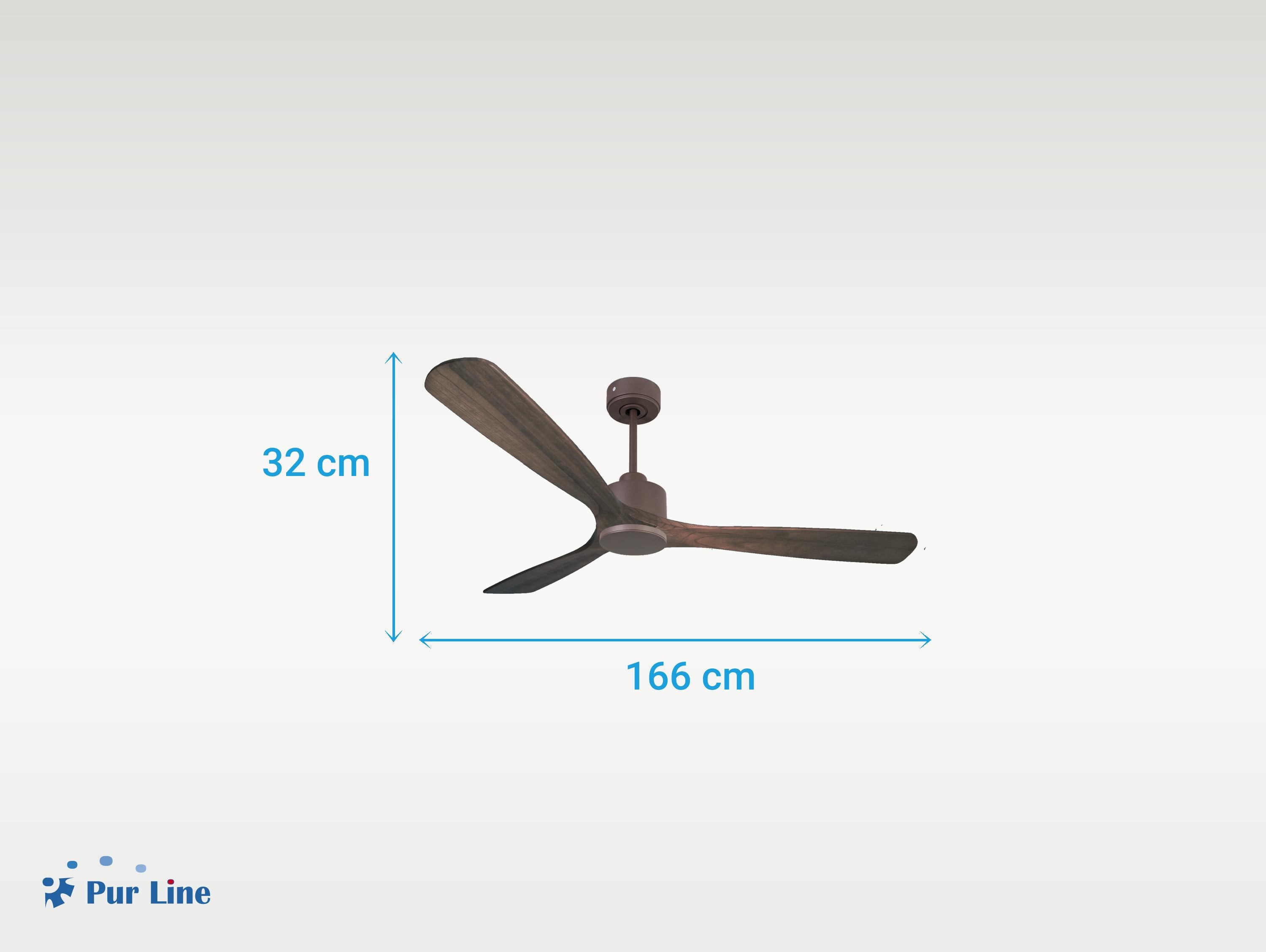 Ventilatore da soffitto Reversibile Termostato Wifi Motore CC Tetti inclinati Telecomando Memoria