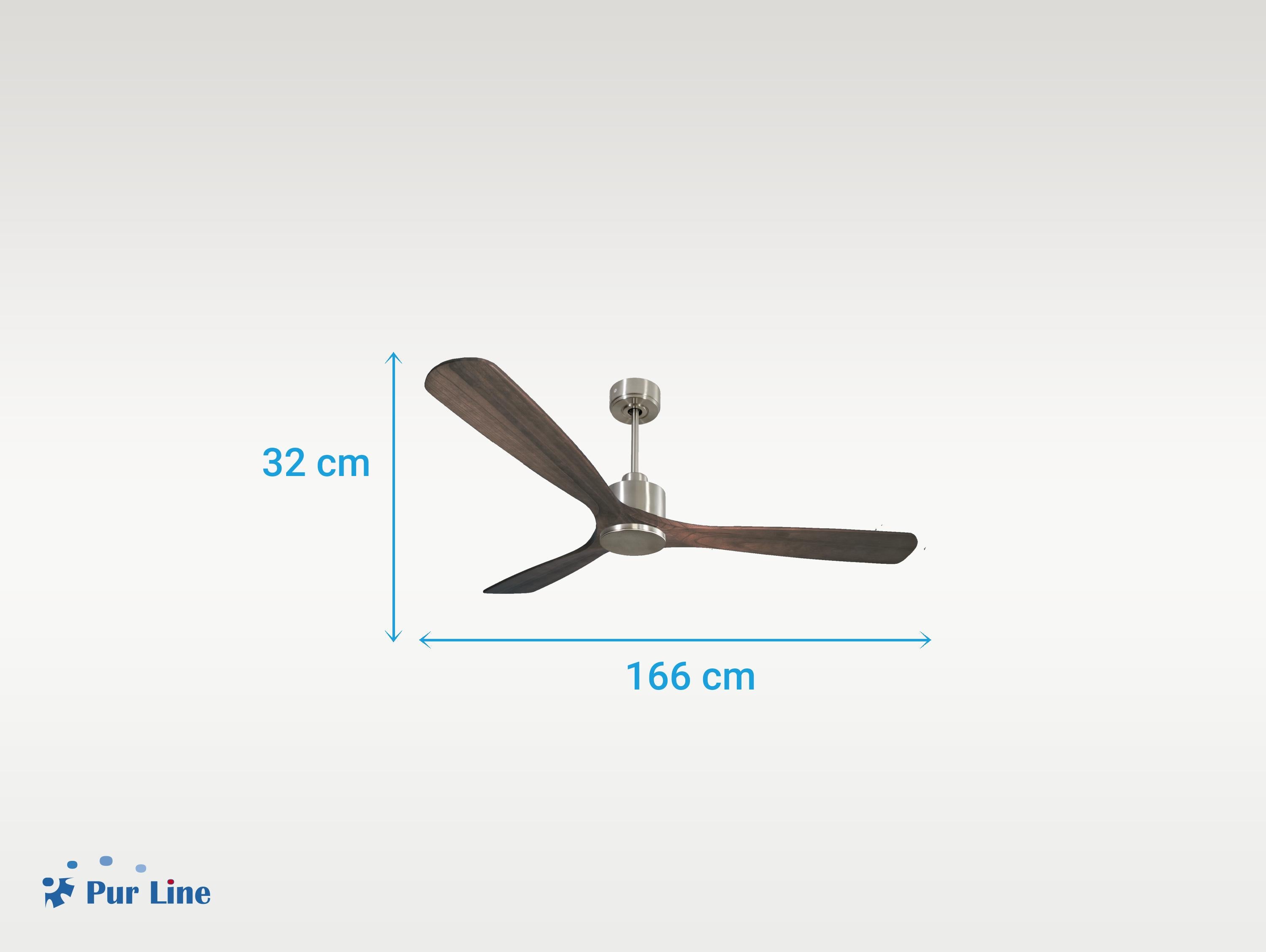 Ventilatore da soffitto Reversibile Termostato Wifi Motore CC Tetti inclinati Telecomando Memoria