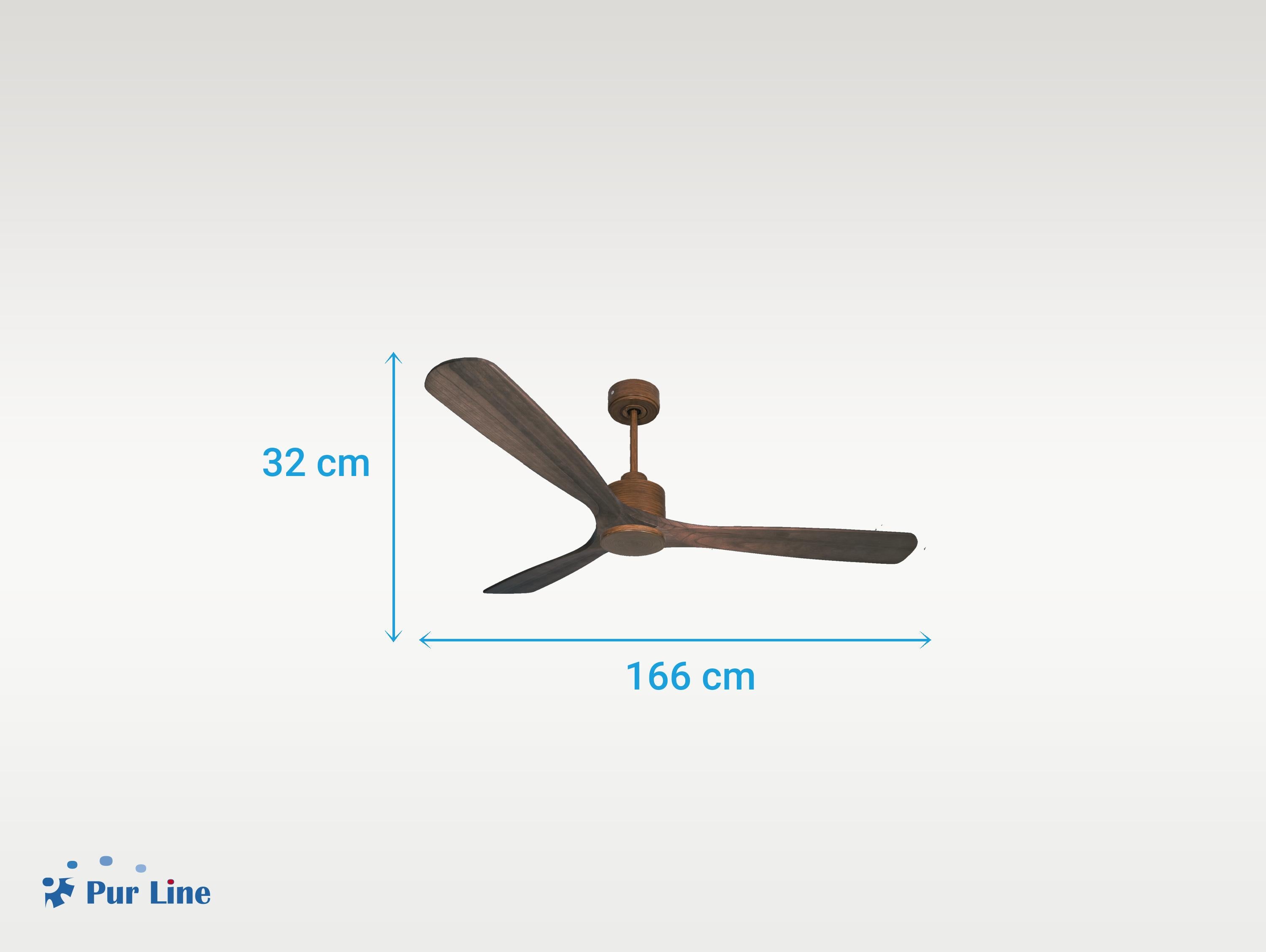 Ventilatore da soffitto Reversibile Termostato Wifi Motore CC Tetti inclinati Telecomando Memoria