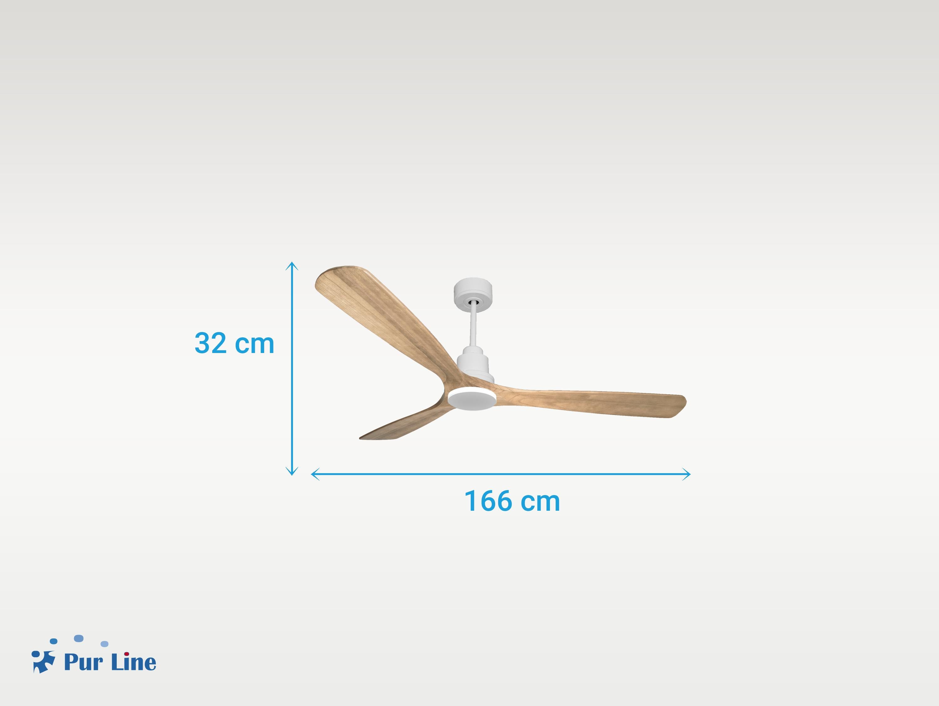 Ventilatore da soffitto Reversibile Termostato Wifi Motore CC Tetti inclinati Telecomando Hypersilence Memoria Shopify Vendible (AUTOMATICO)