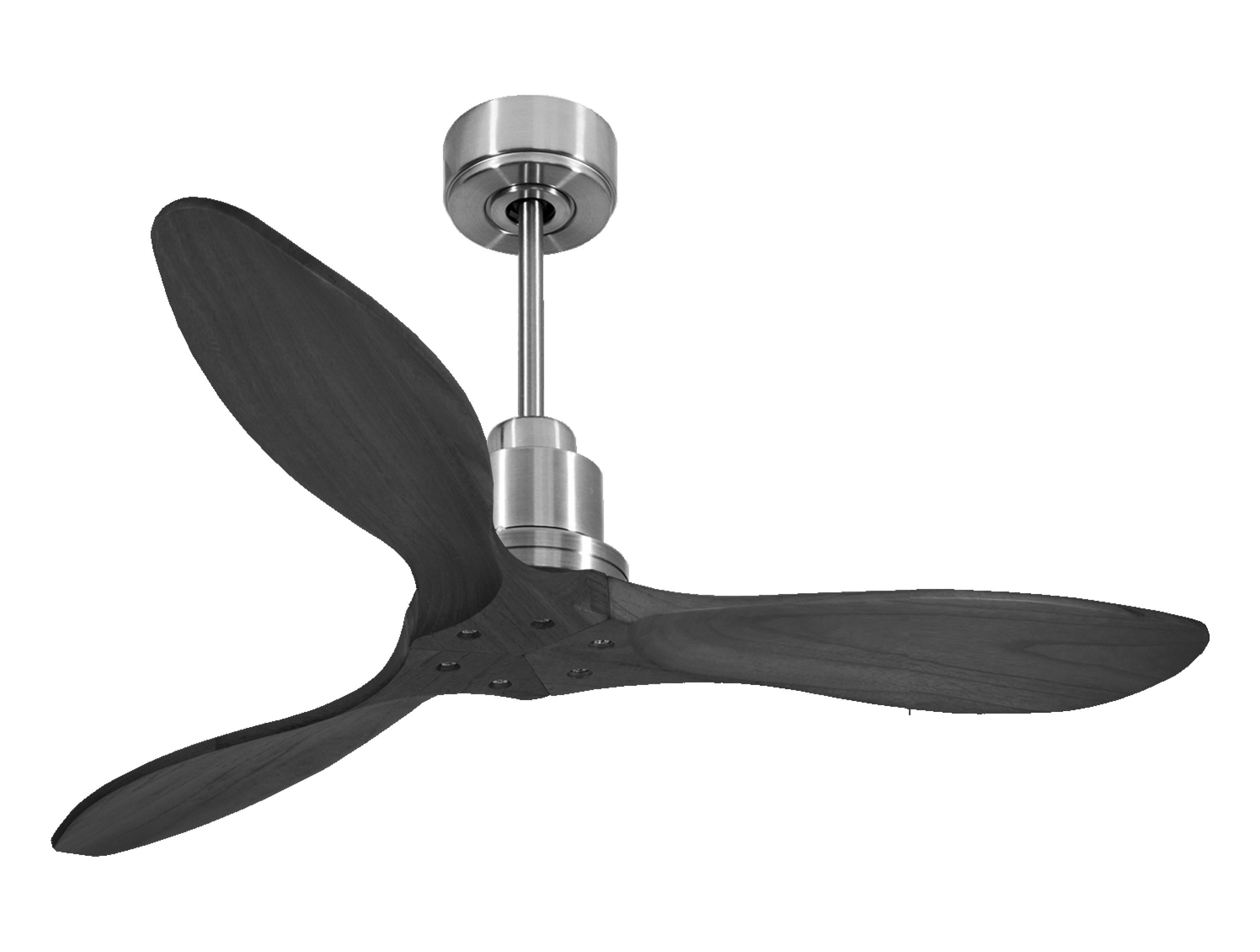 Ventilatore da soffitto Reversibile Termostato Wifi Motore CC Tetti inclinati Telecomando Hypersilence Memoria FullWood Shopify Vendible (AUTOMATICO)