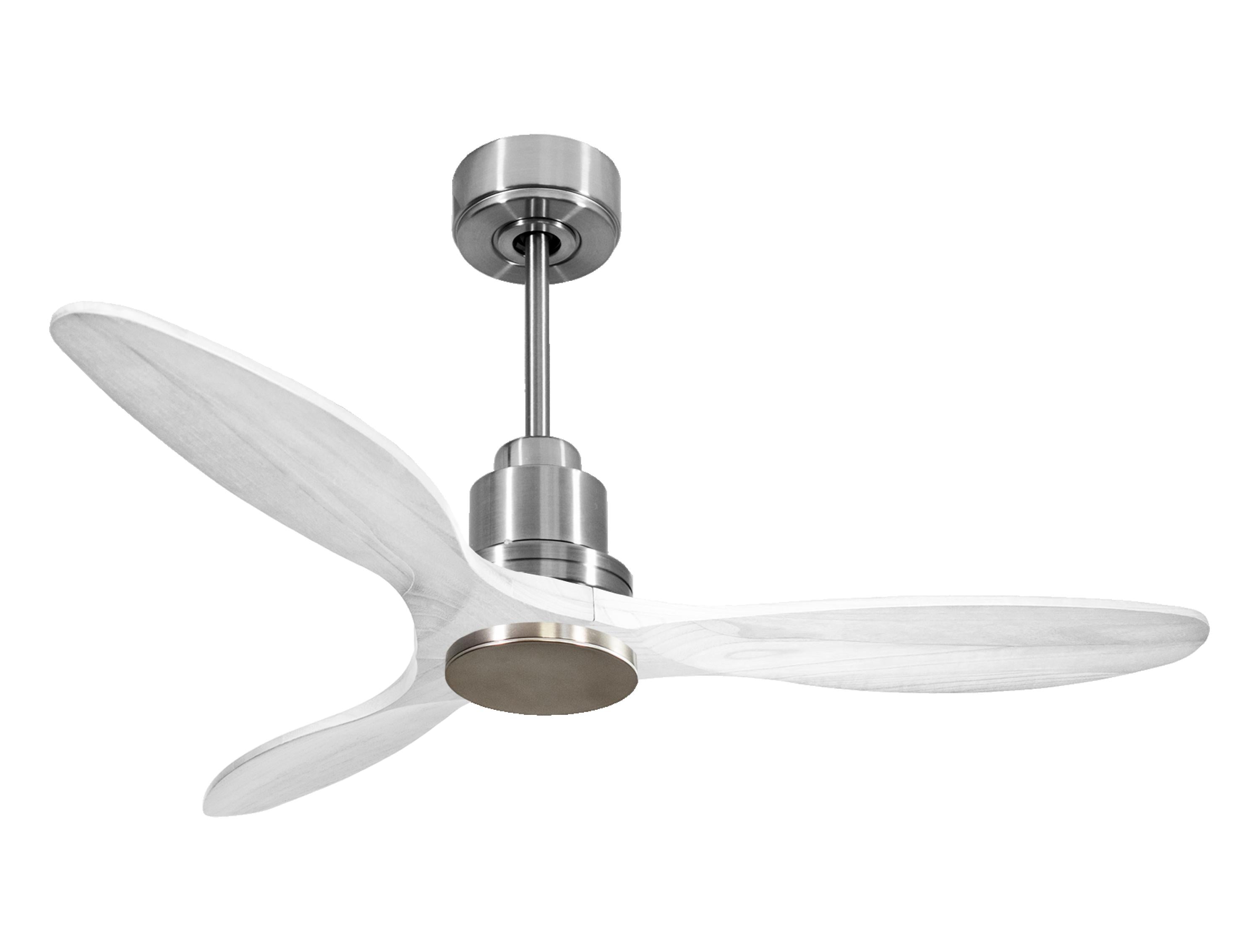 Ventilatore da soffitto Reversibile Termostato Wifi Motore CC Tetti inclinati Telecomando Hypersilence Memoria Shopify Vendible (AUTOMATICO)