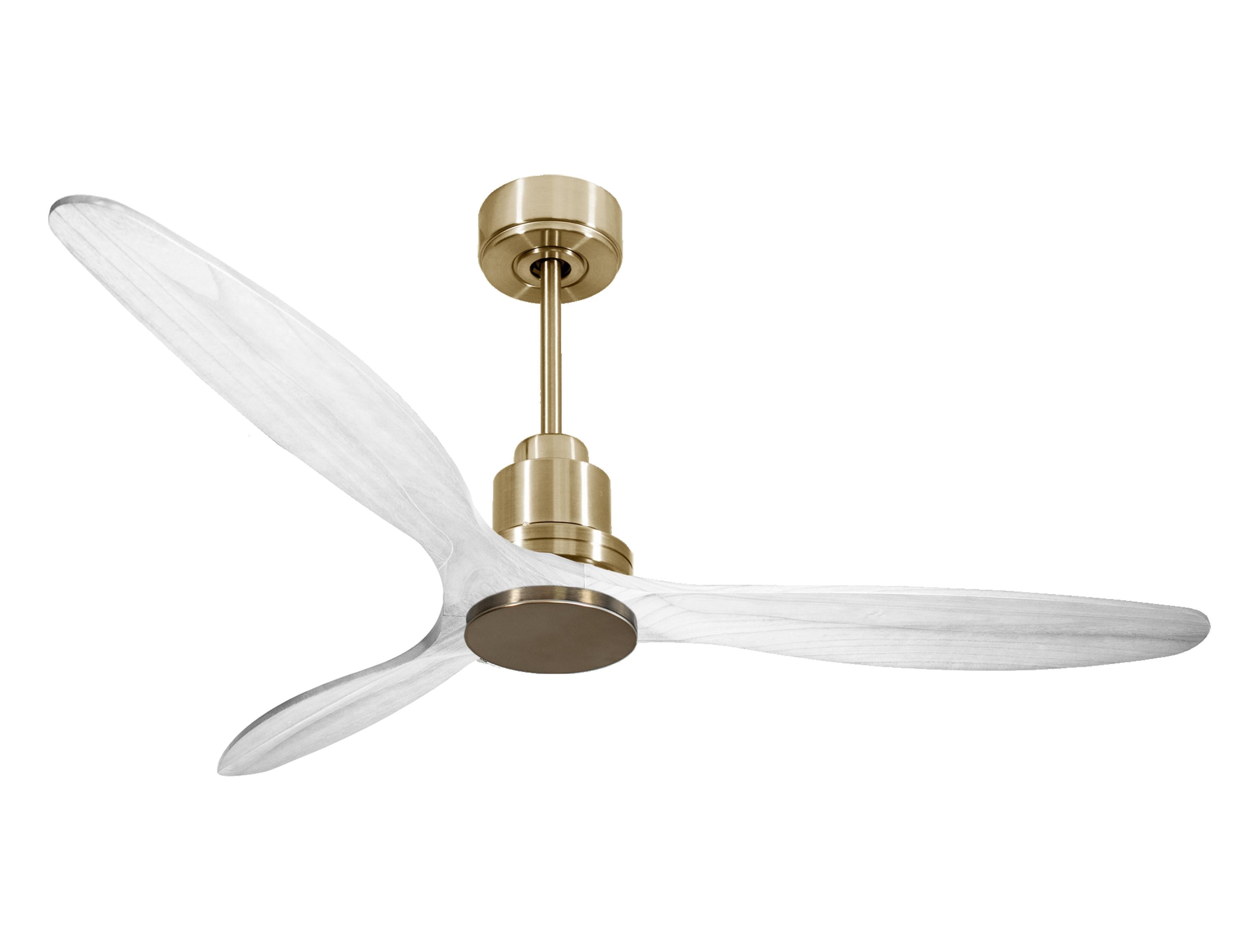 Ventilatore da soffitto Reversibile Termostato Wifi Motore CC Tetti inclinati Telecomando Hypersilence Memoria Shopify Vendible (AUTOMATICO)
