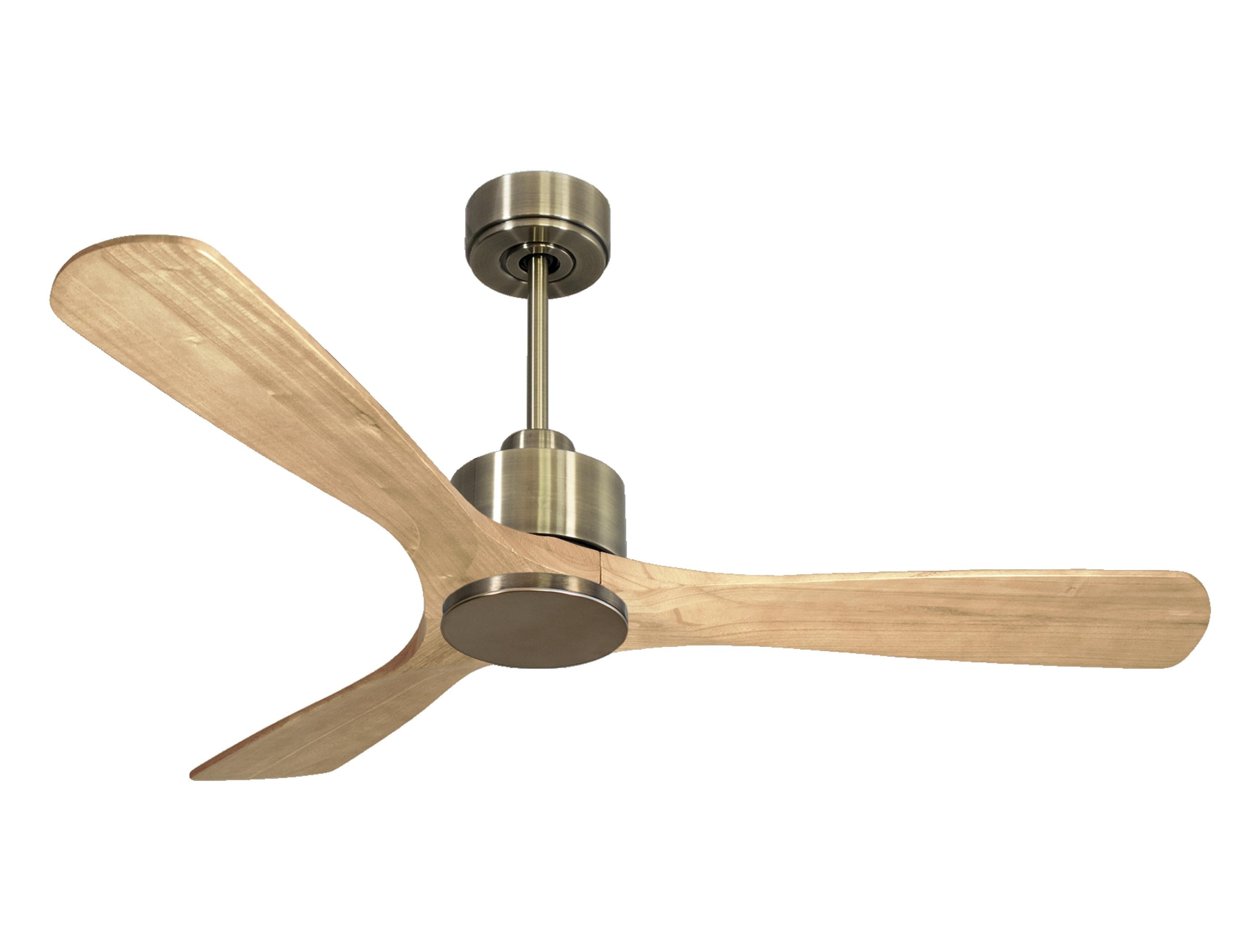 Ventilatore da soffitto Reversibile Termostato Wifi Motore CC Tetti inclinati Telecomando Hypersilence Memoria