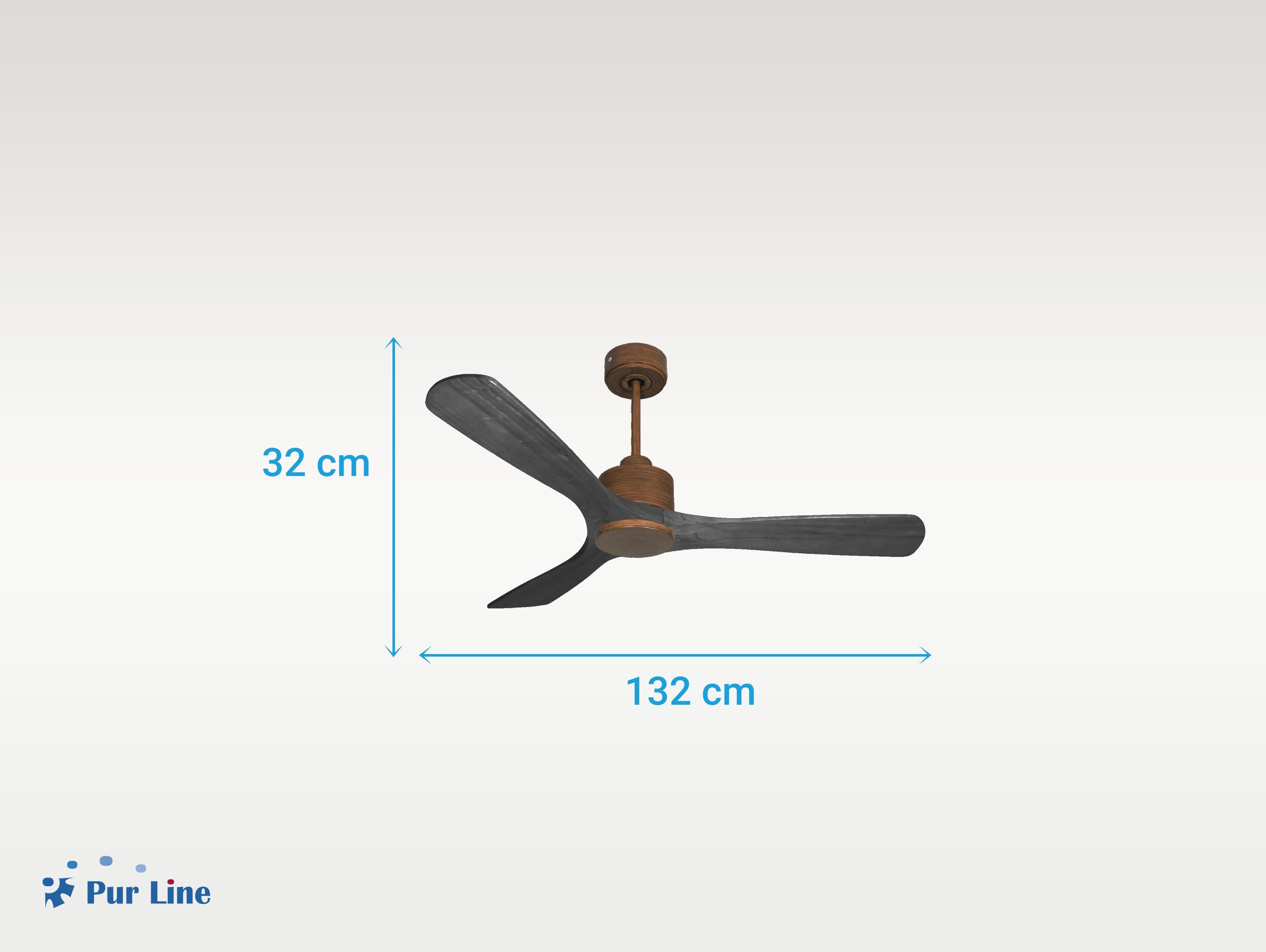 Ventilatore da soffitto Reversibile Termostato Wifi Motore CC Tetti inclinati Telecomando Hypersilence Memoria