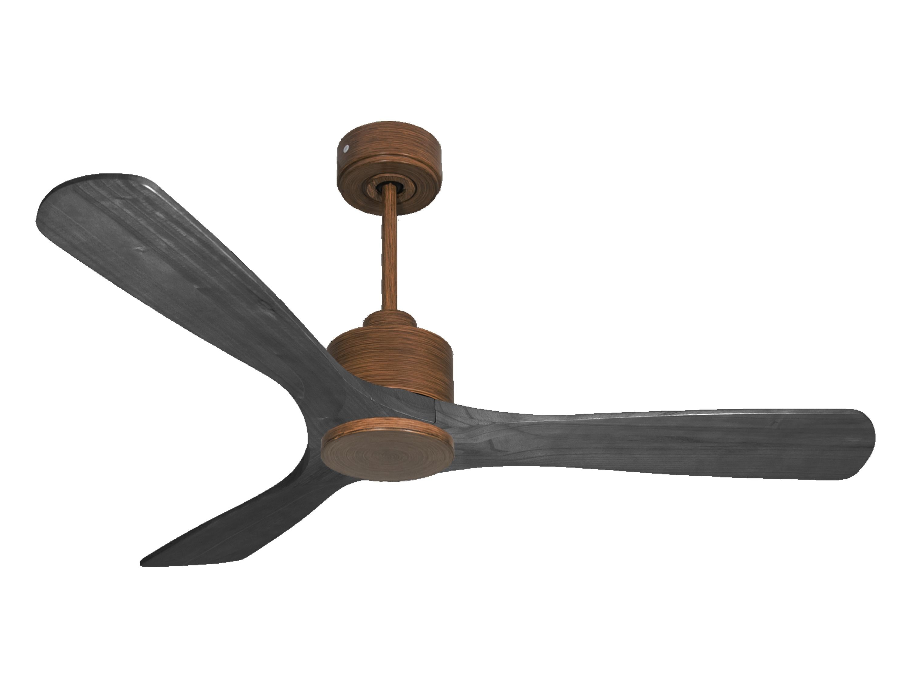 Ventilatore da soffitto Reversibile Termostato Wifi Motore CC Tetti inclinati Telecomando Hypersilence Memoria