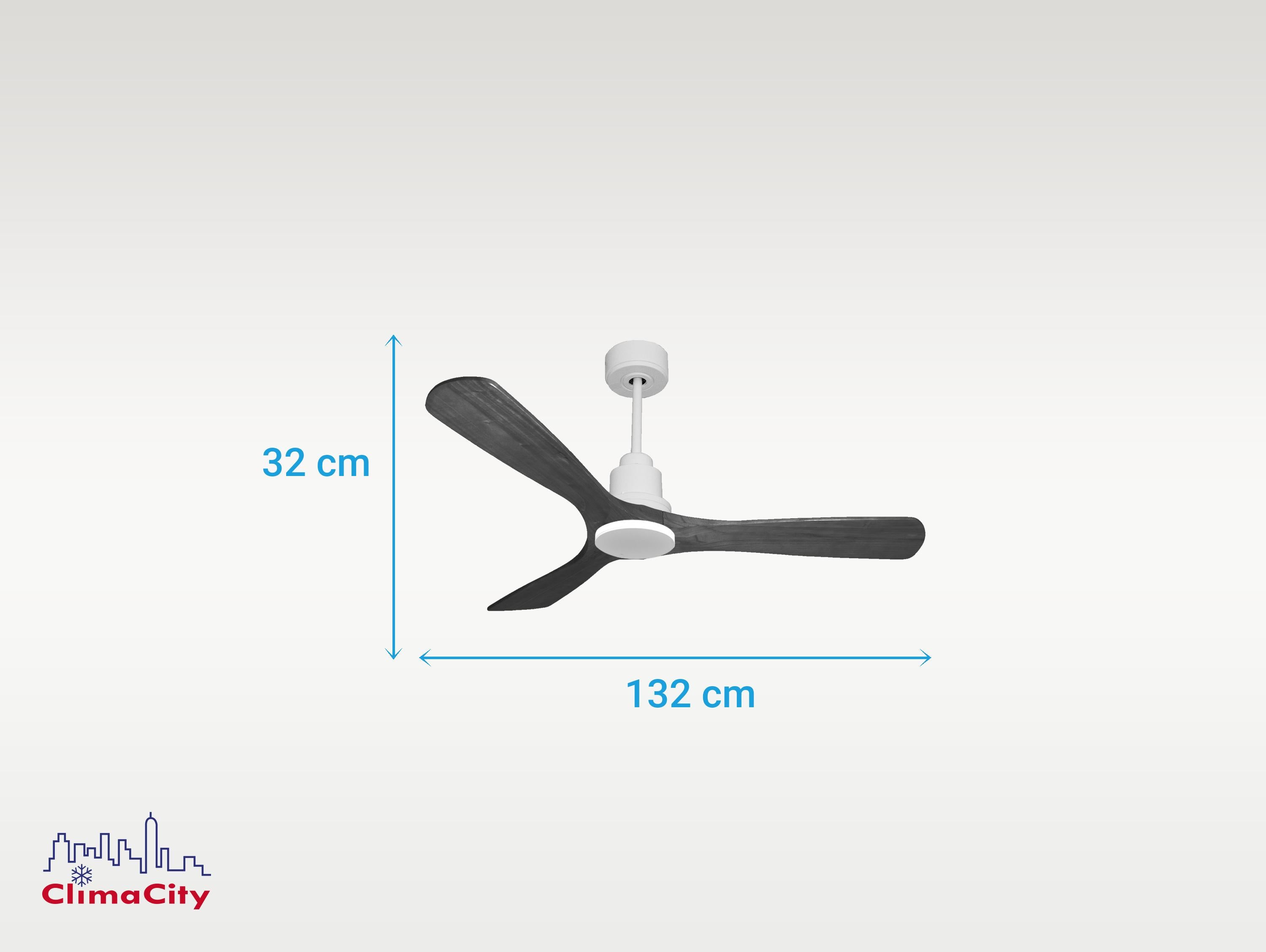 Ventilatore da soffitto Reversibile Termostato Wifi Motore CC Tetti inclinati Telecomando Hypersilence Memoria Shopify Vendible (AUTOMATICO)