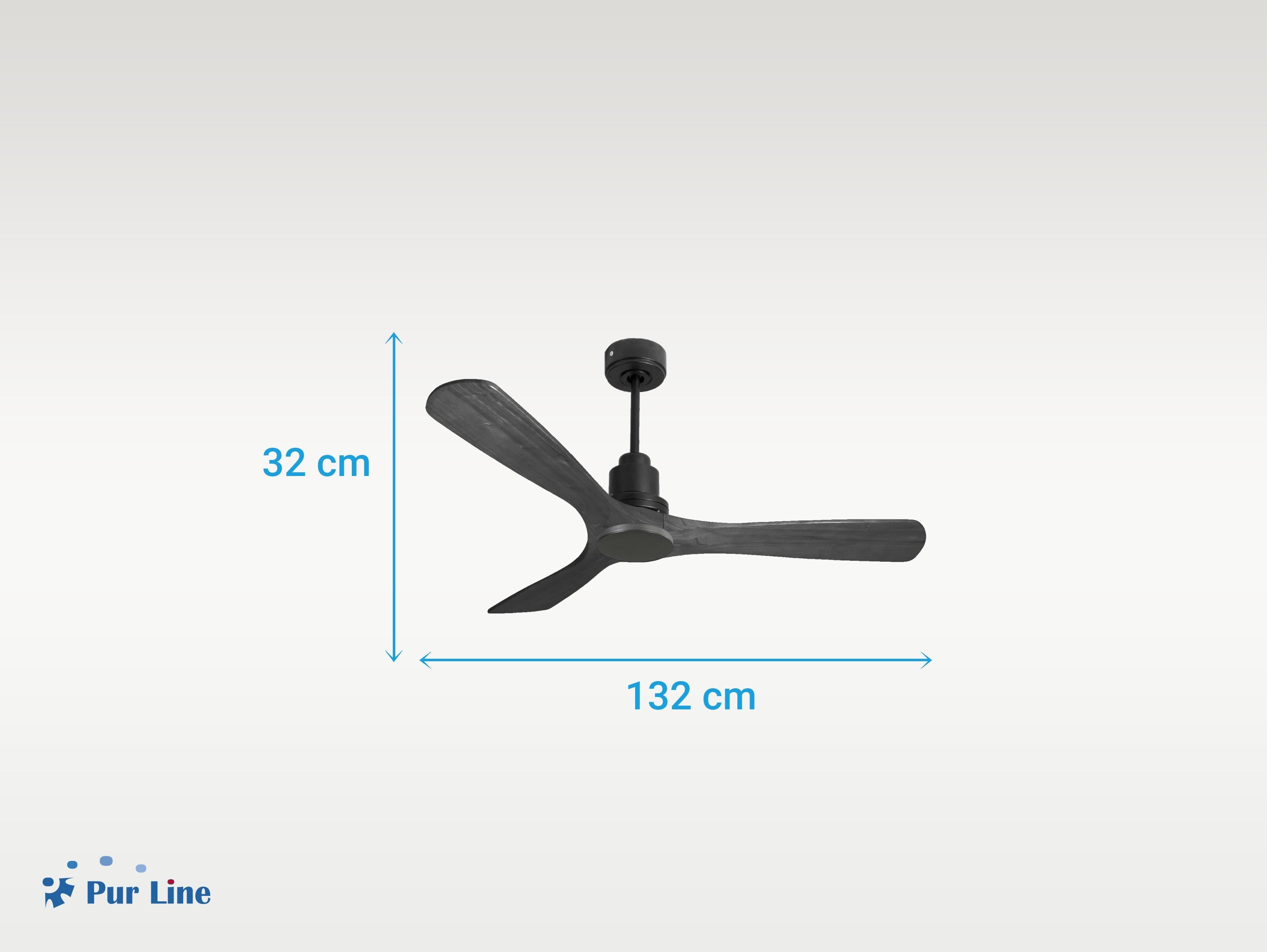 Ventilatore da soffitto Reversibile Termostato Wifi Motore CC Tetti inclinati Telecomando Hypersilence Memoria Shopify Vendible (AUTOMATICO)