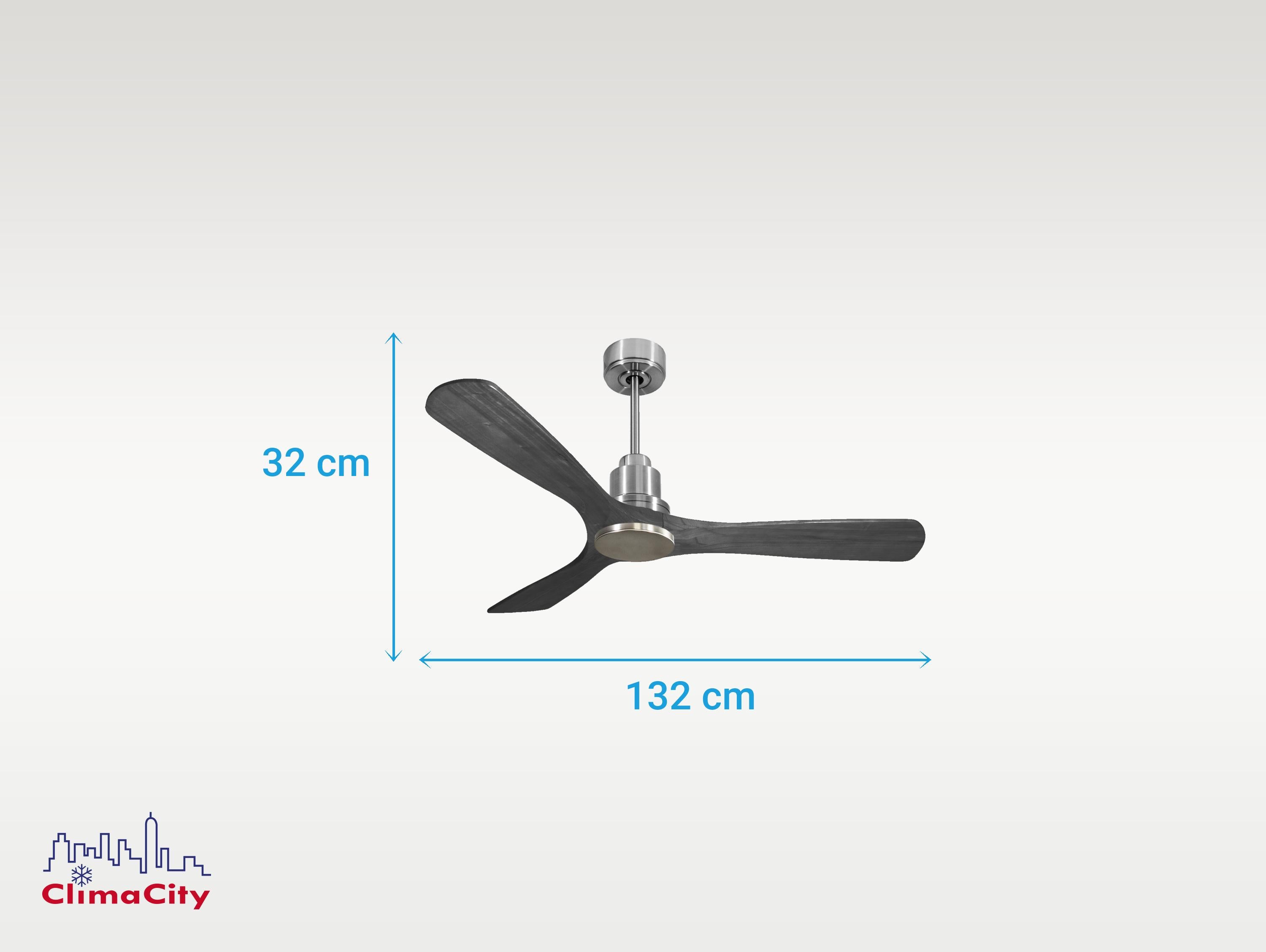Ventilatore da soffitto Reversibile Termostato Wifi Motore CC Tetti inclinati Telecomando Hypersilence Memoria Shopify Vendible (AUTOMATICO)