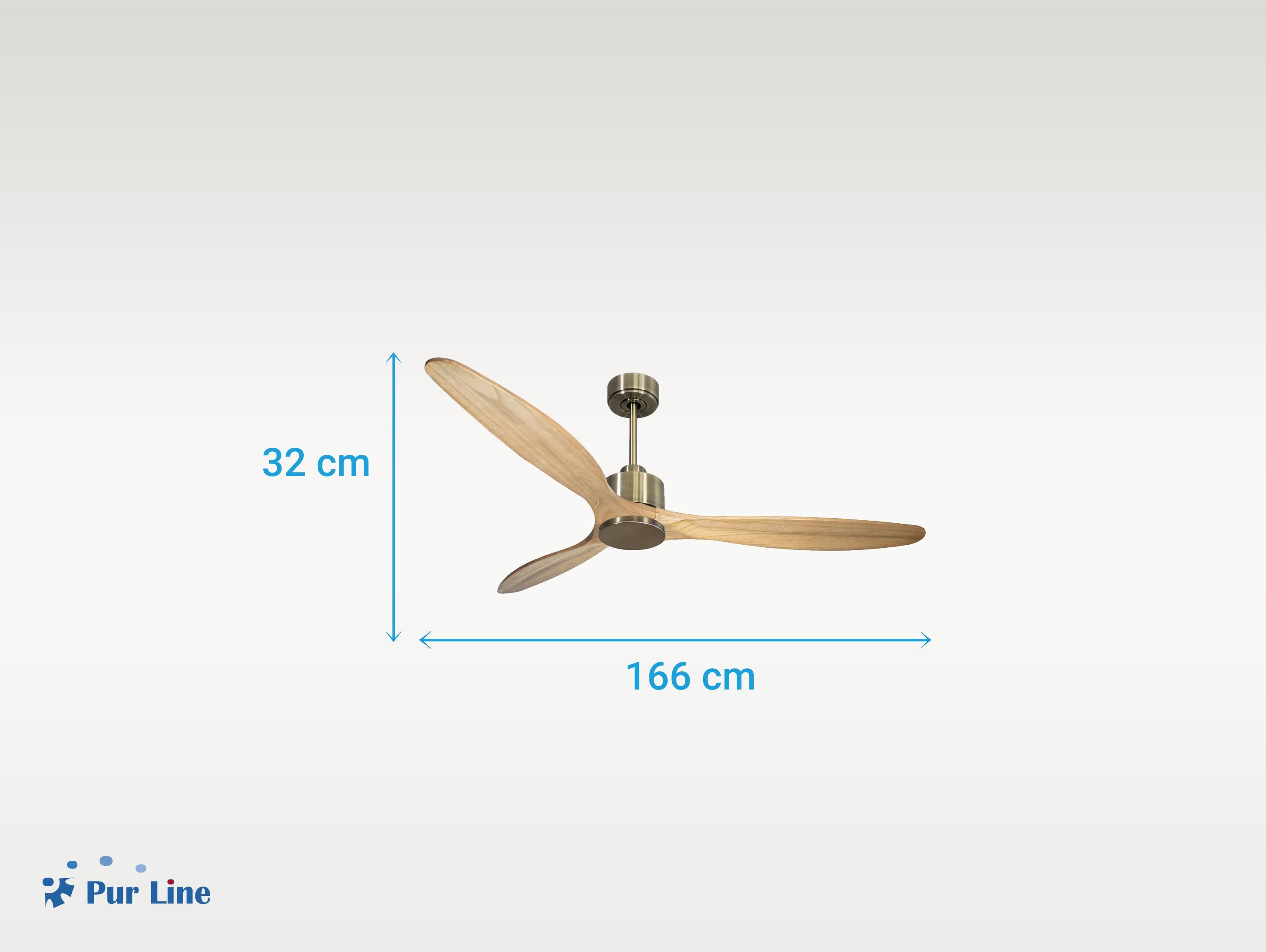 Ventilatore da soffitto Reversibile Termostato Wifi Motore CC Tetti inclinati Telecomando Hypersilence Memoria
