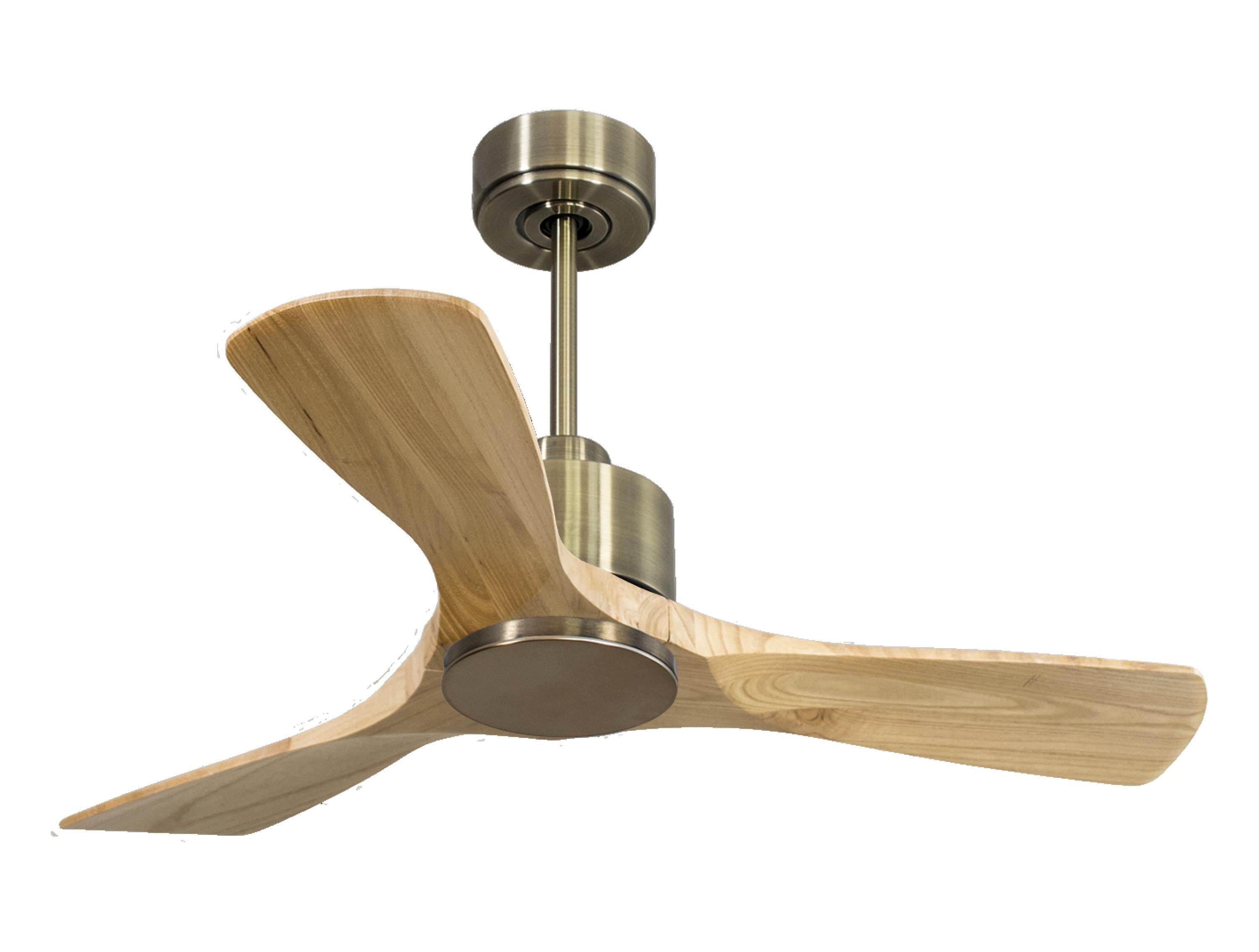 Ventilatore da soffitto Reversibile Termostato Wifi Motore CC Tetti inclinati Telecomando Hypersilence Memoria