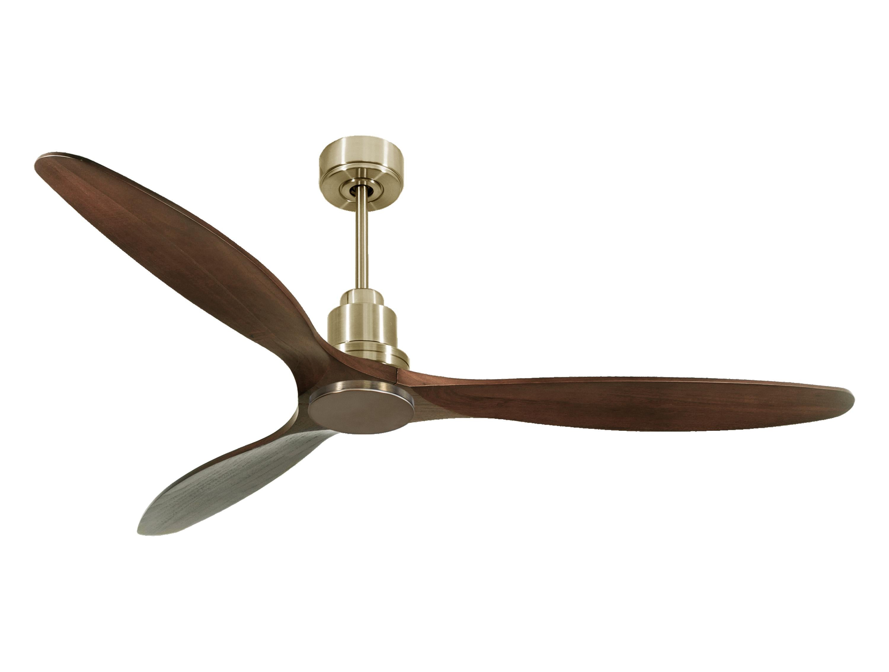 Ventilatore da soffitto Reversibile Termostato Wifi Motore CC Tetti inclinati Telecomando Hypersilence Memoria