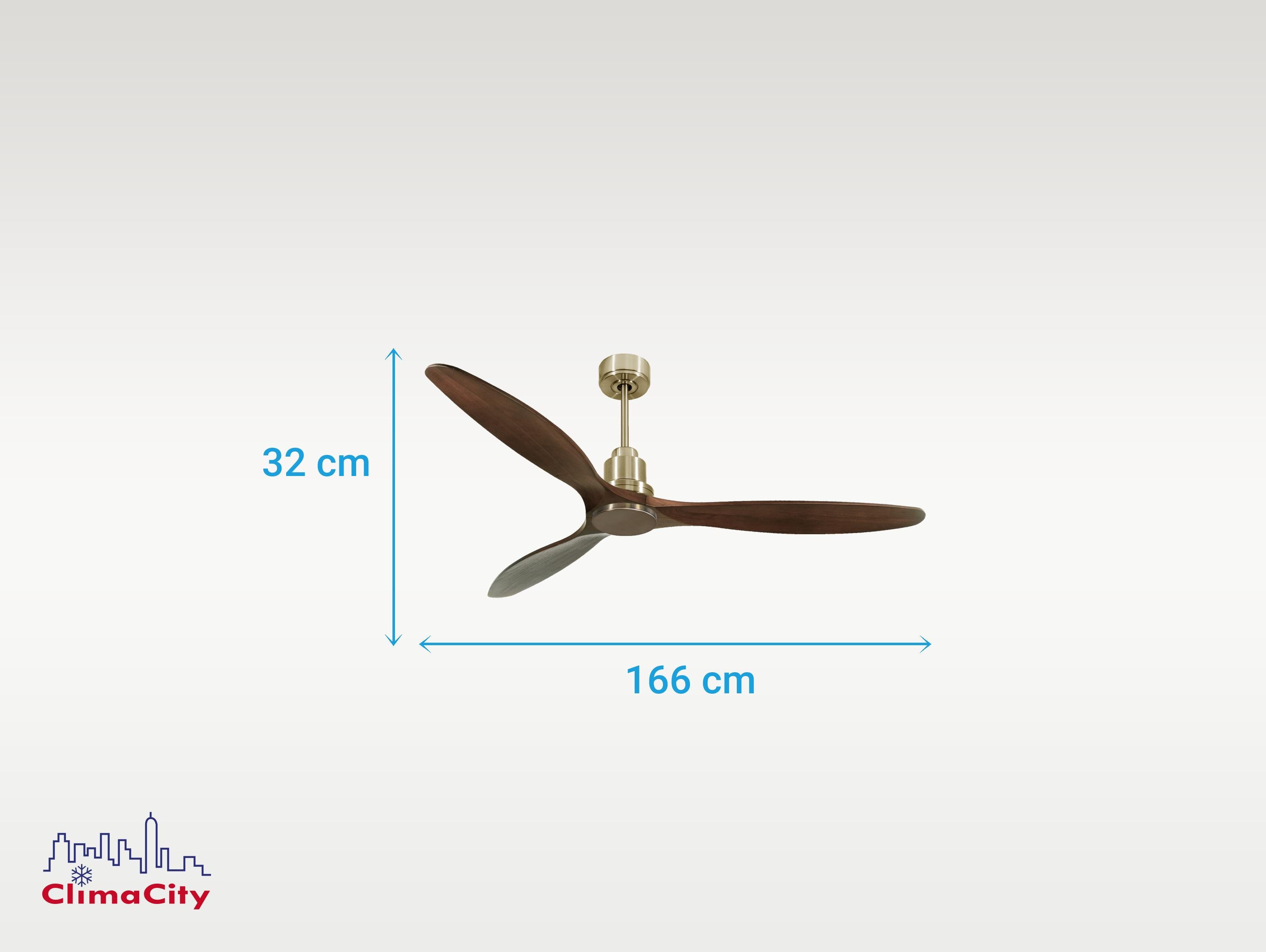 Ventilatore da soffitto Reversibile Termostato Wifi Motore CC Tetti inclinati Telecomando Hypersilence Memoria