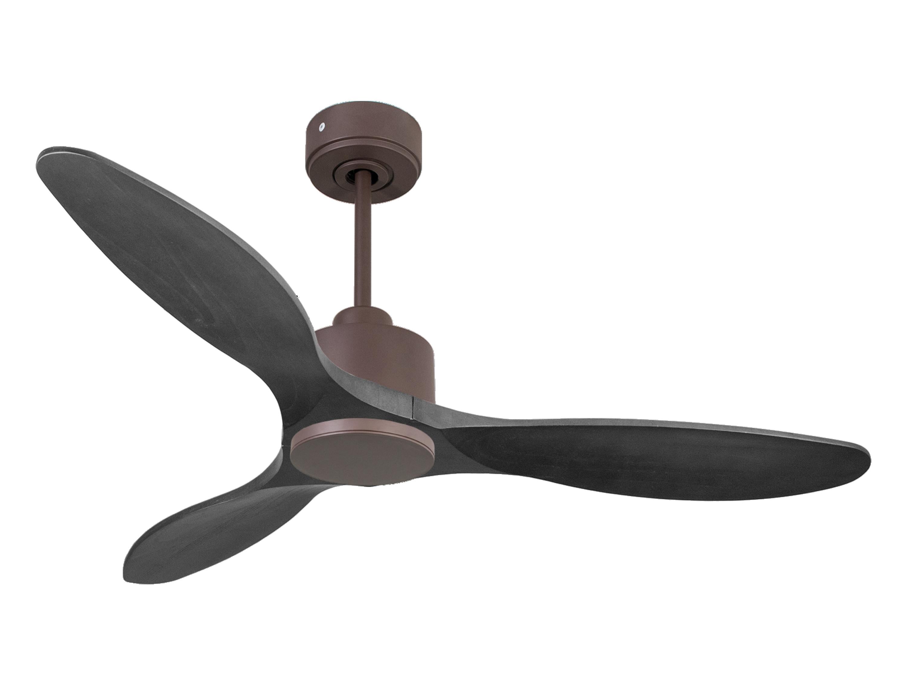 Ventilatore da soffitto Reversibile Termostato Wifi Motore CC Tetti inclinati Telecomando Hypersilence Memoria