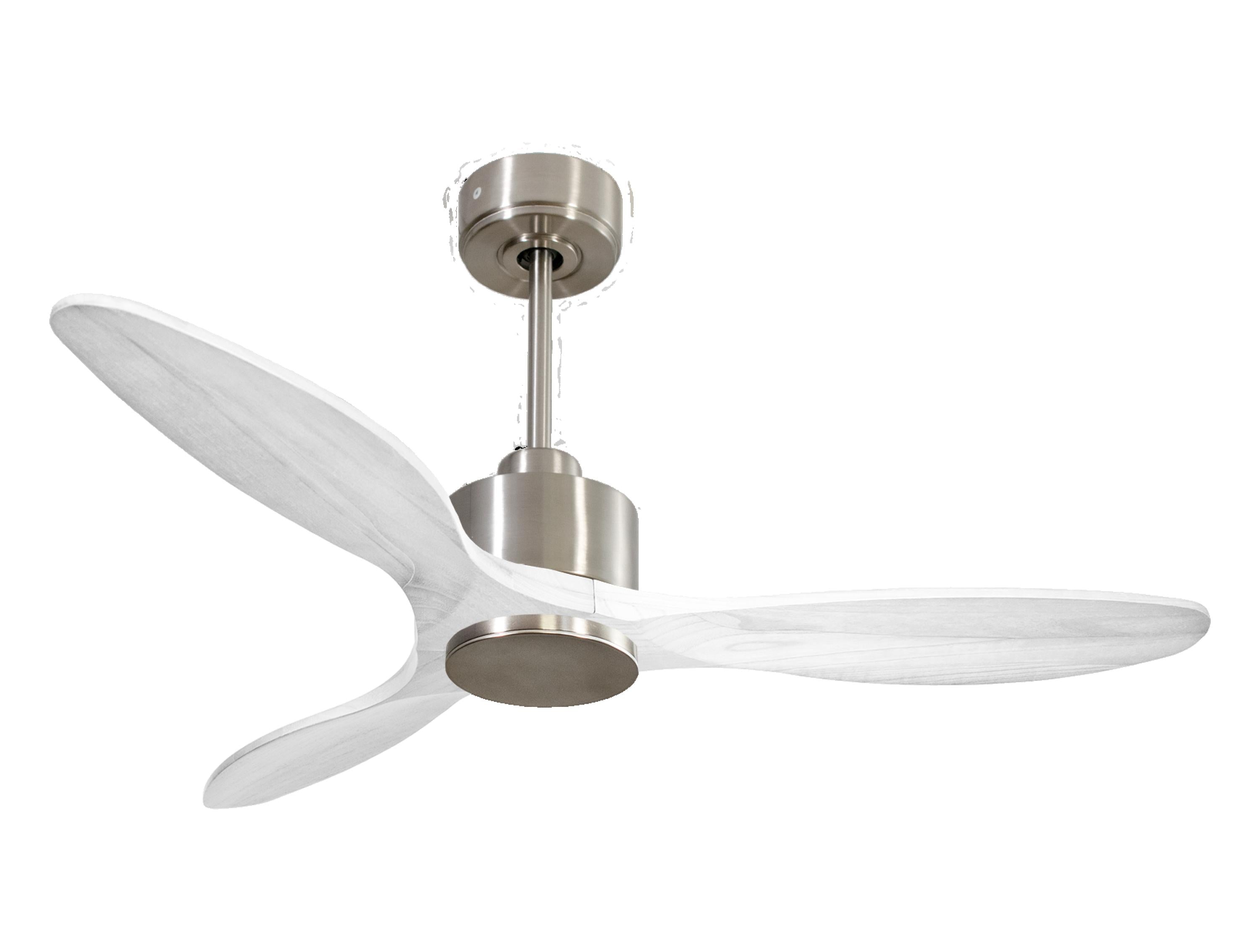 Ventilatore da soffitto Reversibile Termostato Wifi Motore CC Tetti inclinati Telecomando Hypersilence Memoria