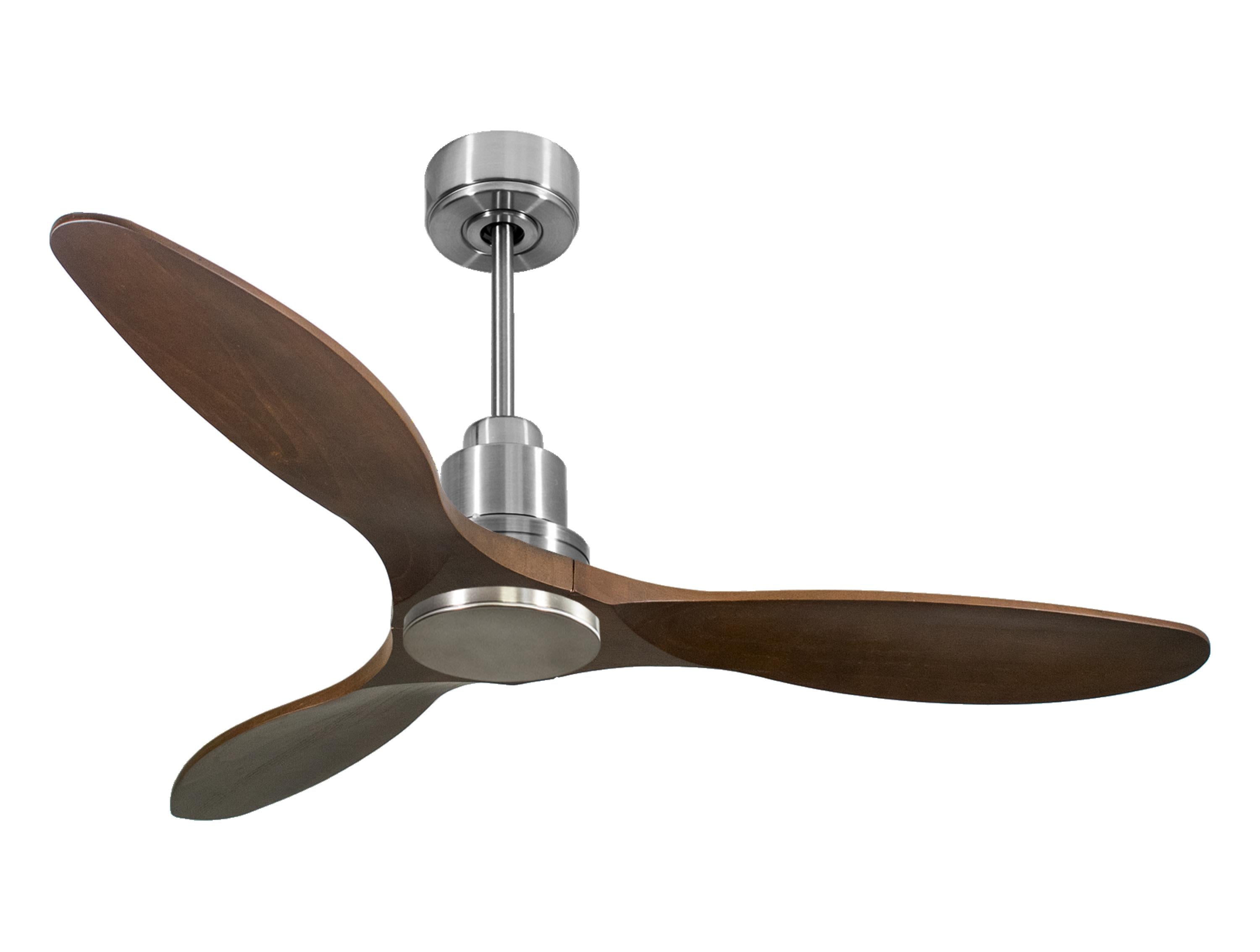 Ventilatore da soffitto Reversibile Termostato Wifi Motore CC Tetti inclinati Telecomando Hypersilence Memoria Shopify Vendible (AUTOMATICO)