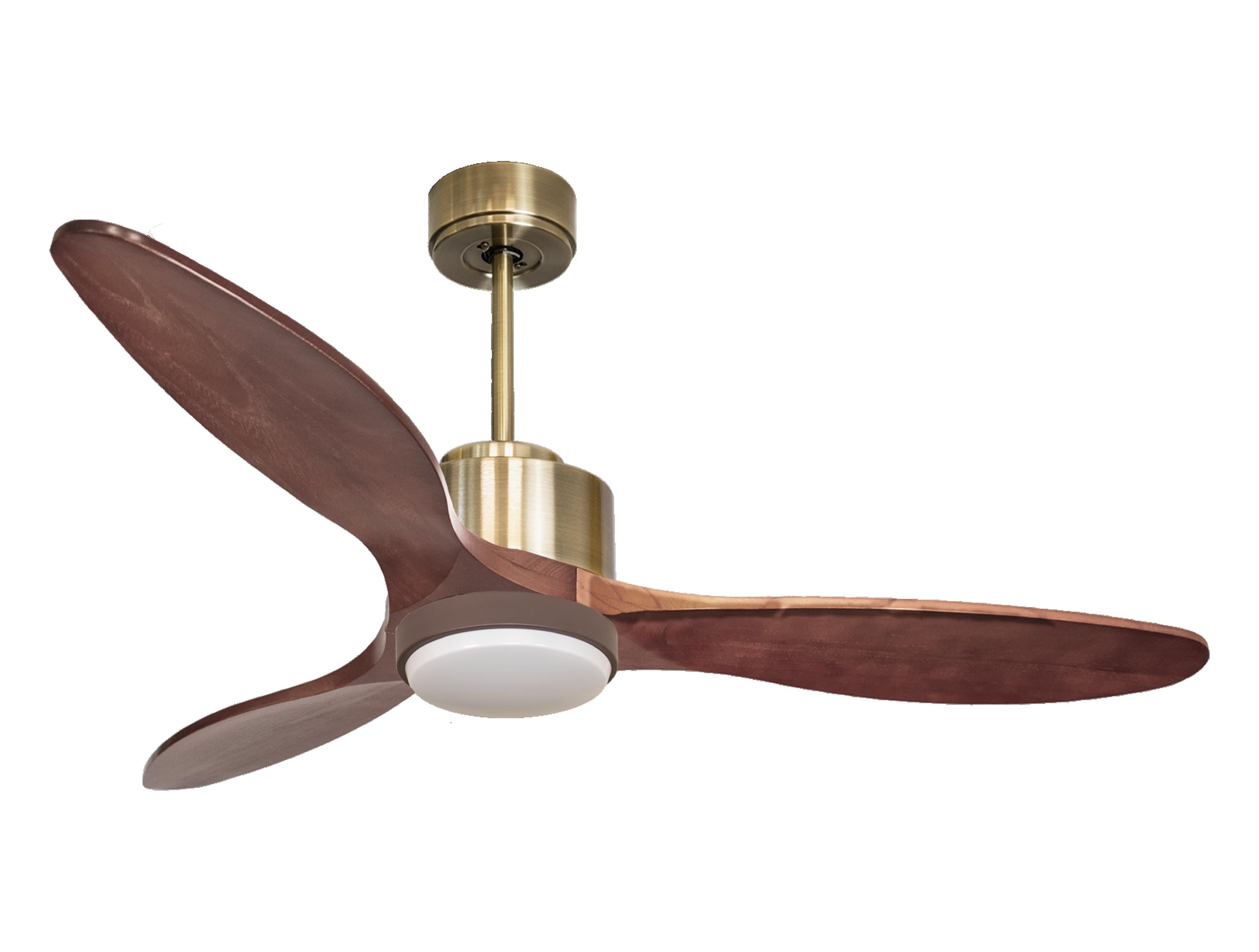 Ventilatore da soffitto Wifi Motore CC Telecomando Luce a tre toni Hypersilence Memoria