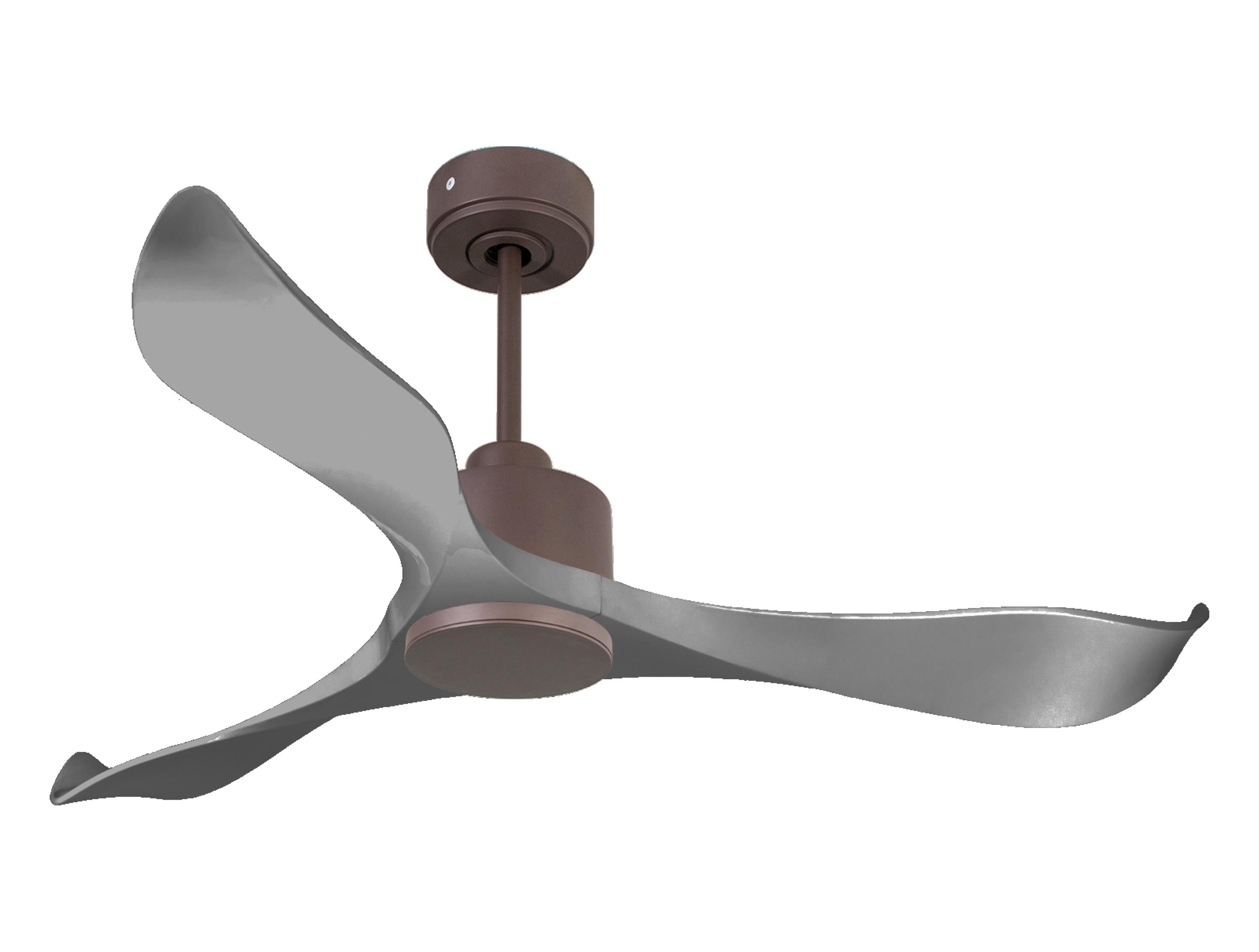 Ventilatore da soffitto Reversibile Termostato Wifi Motore CC Tetti inclinati Telecomando Memoria