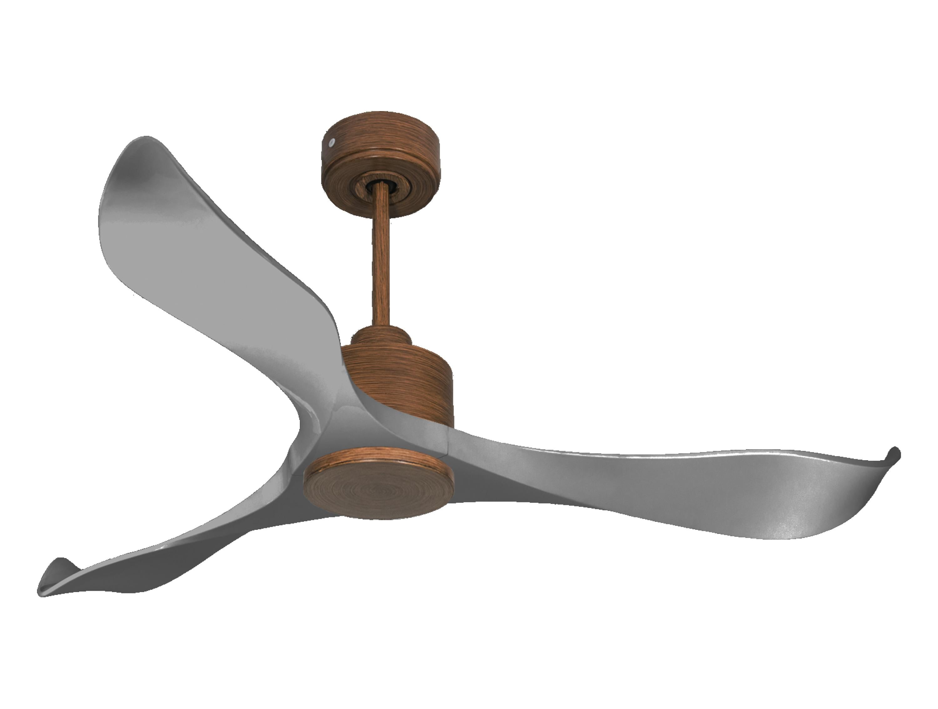 Ventilatore da soffitto Reversibile Termostato Wifi Motore CC Tetti inclinati Telecomando Memoria